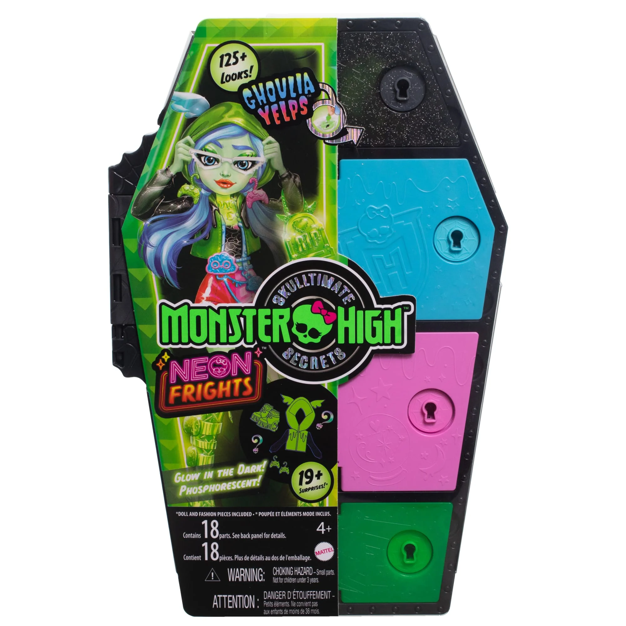 Monster High-Monstrueux Secrets-Coffret Ghoulia Yelps Frayeurs Néon - Image 6