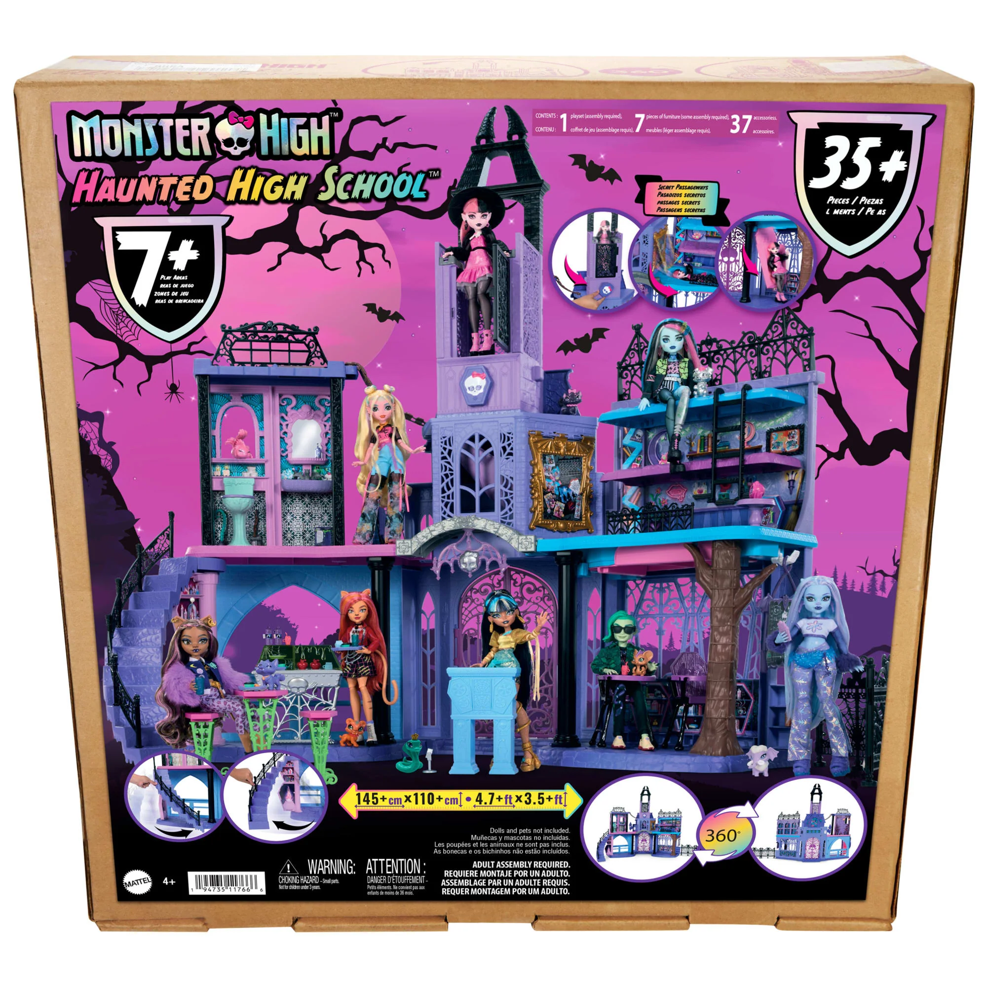 Monster High-Le Lycée Hanté-Maison De Poupées, Plus De 35 Accessoires - Image 6