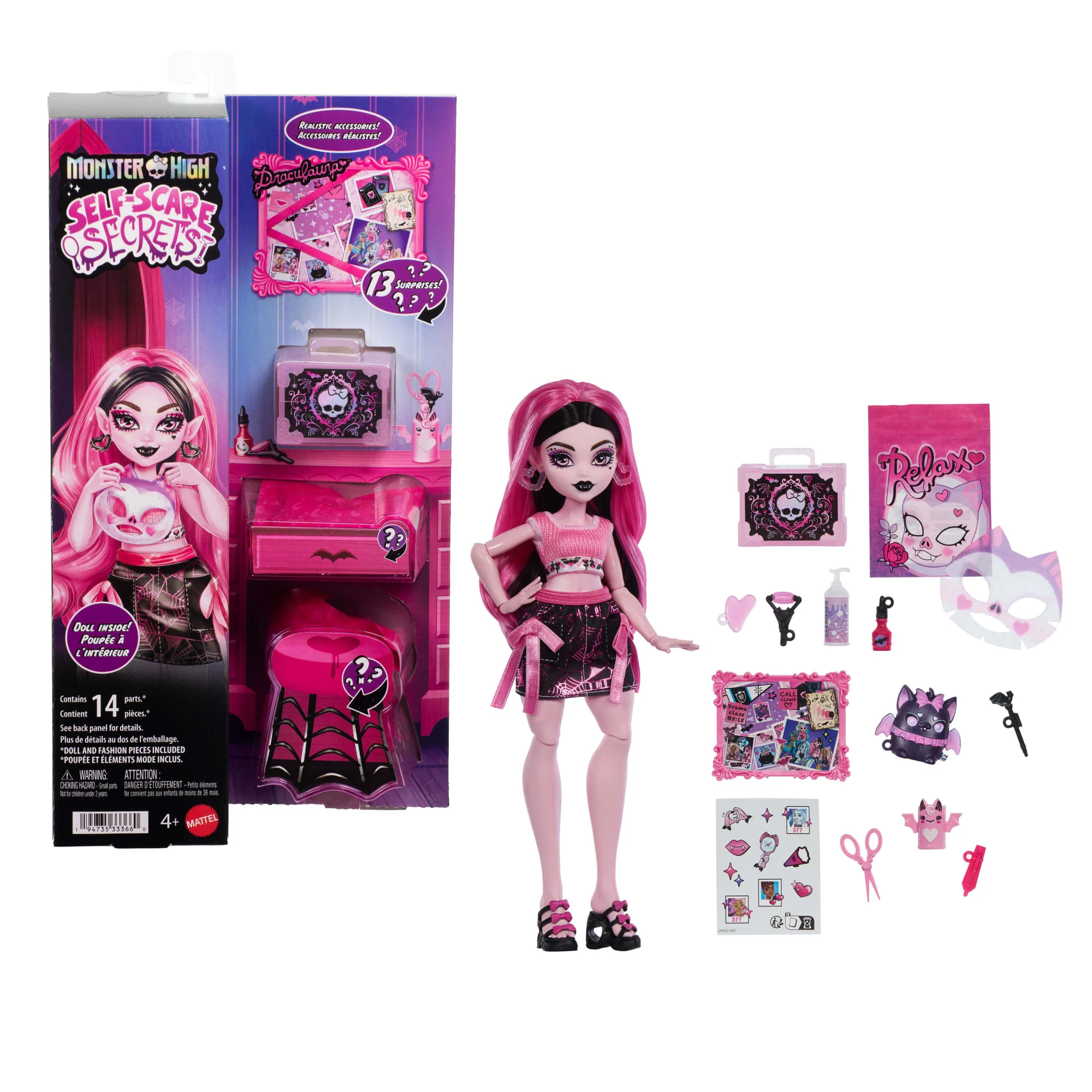 Monster High-Coffret Secrets De Beauté Terreur & Bien-Être Draculaura