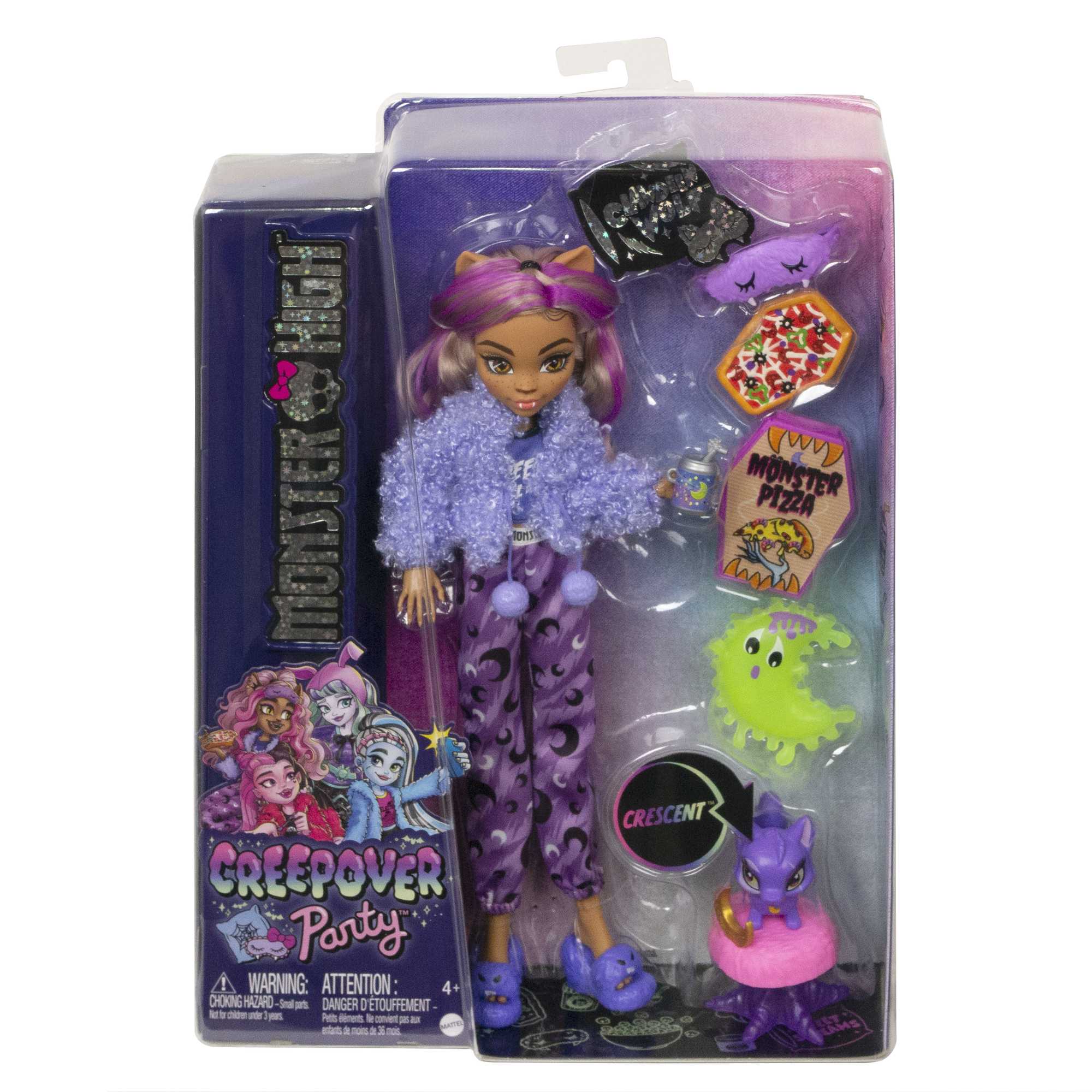 Monster High-Coffret Soirée Pyjama Clawdeen Wolf-Poupée Et Accessoires - Image 6