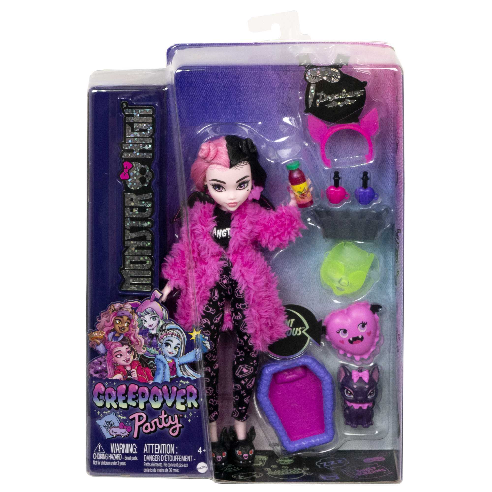 Monster High-Coffret Soirée Pyjama Draculaura-Poupée Et Accessoires - Image 6