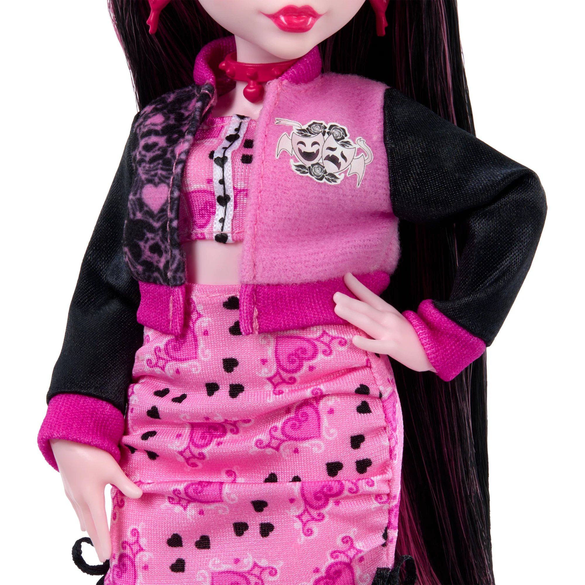 Muñeca De Moda Draculaura Diario Monstruoso De Monster High Con Chaqueta, Anuario Y Accesorios Del Club De Cine - Image 4