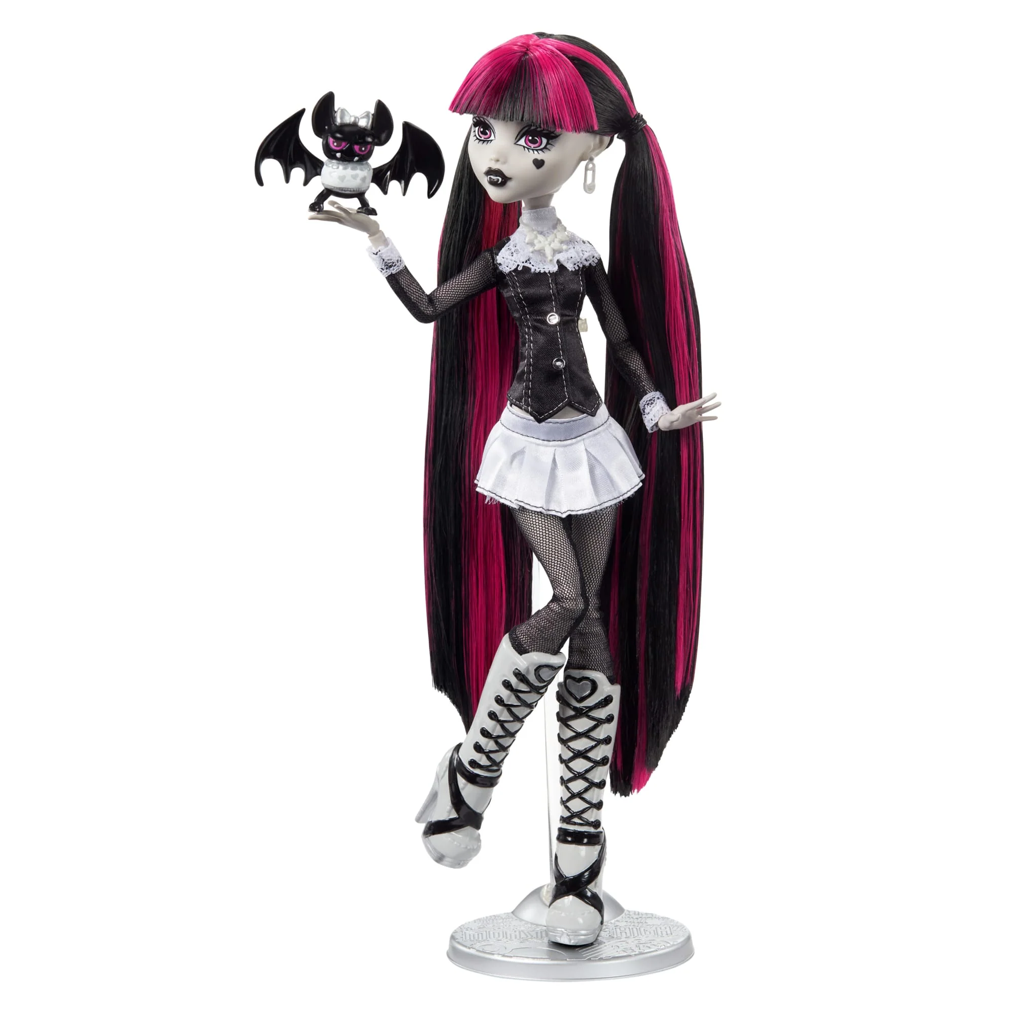 Muñeca Draculaura De Monster High En Blanco Y Negro Con Pósteres - Image 2