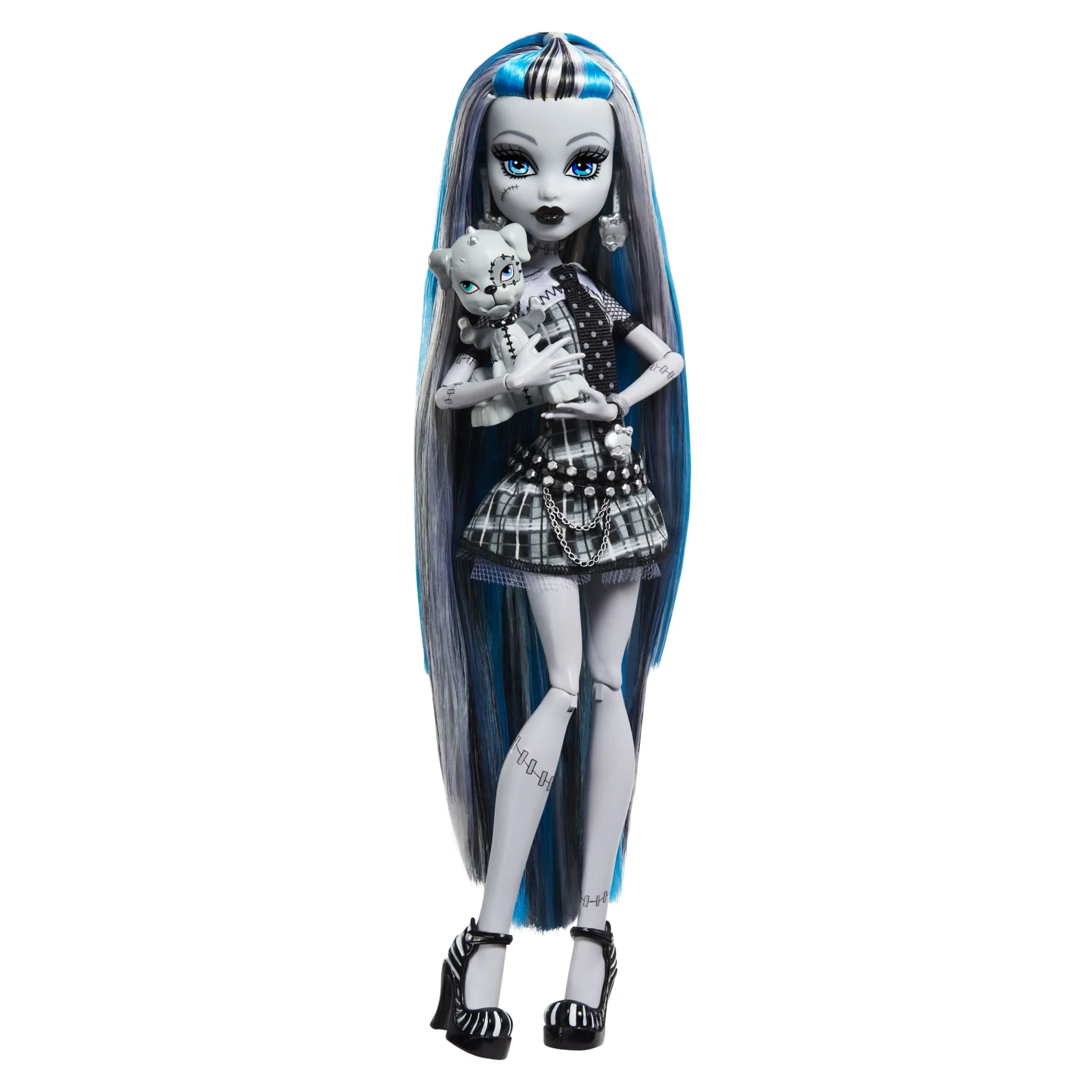 Muñeca Frankie Stein De Monster High En Blanco Y Negro Con Pósteres - Image 2