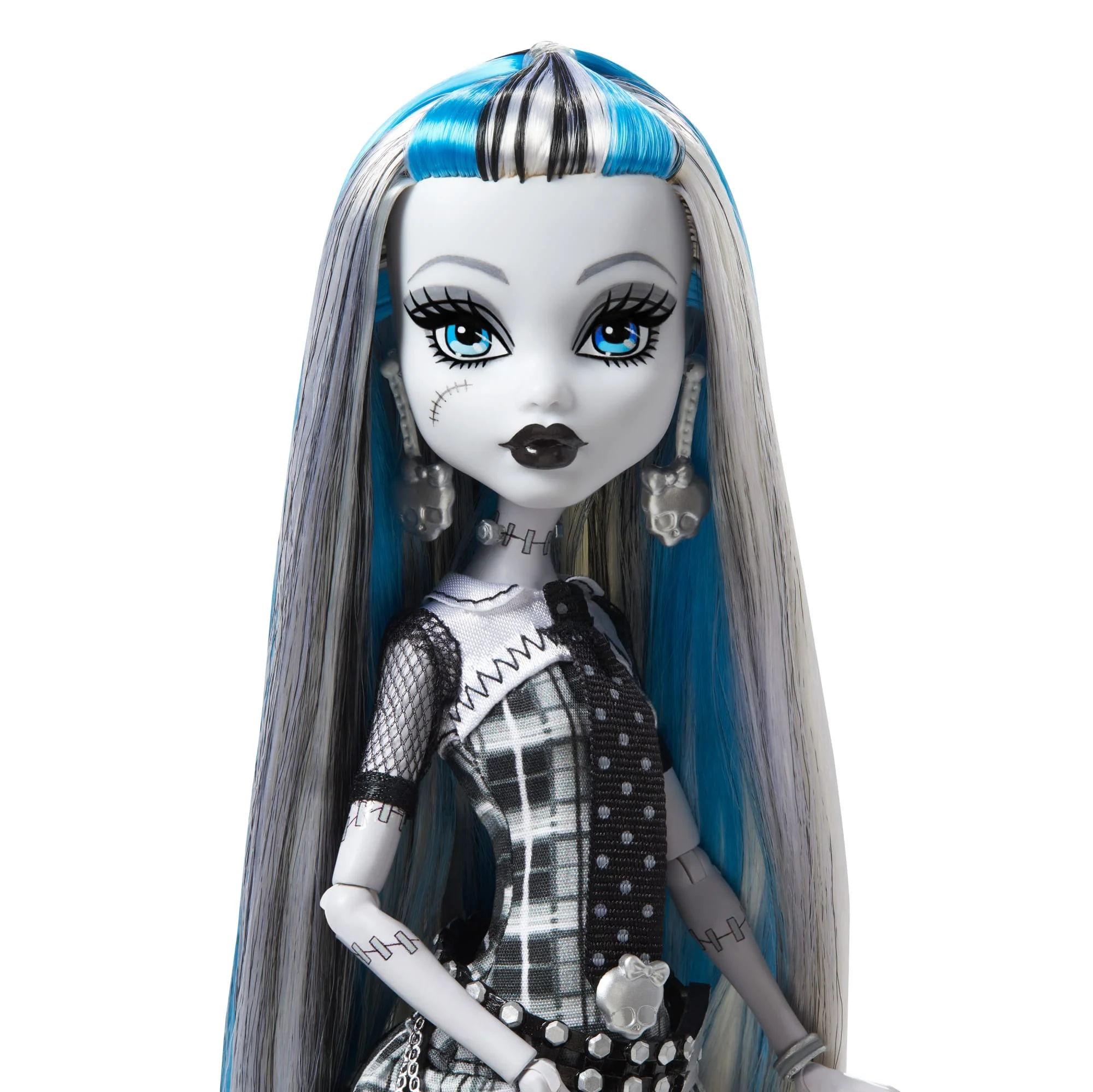 Muñeca Frankie Stein De Monster High En Blanco Y Negro Con Pósteres - Image 3