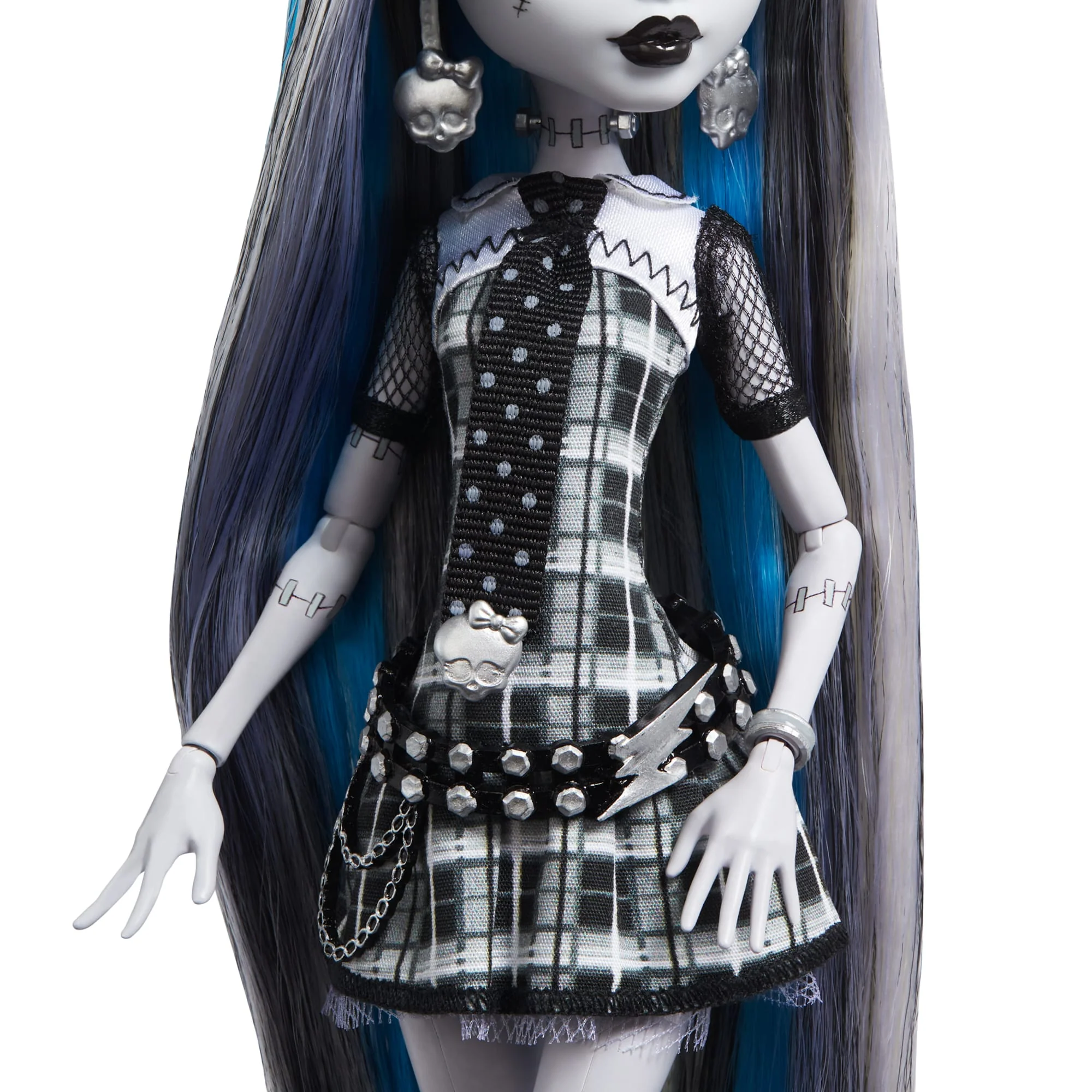 Muñeca Frankie Stein De Monster High En Blanco Y Negro Con Pósteres - Image 4