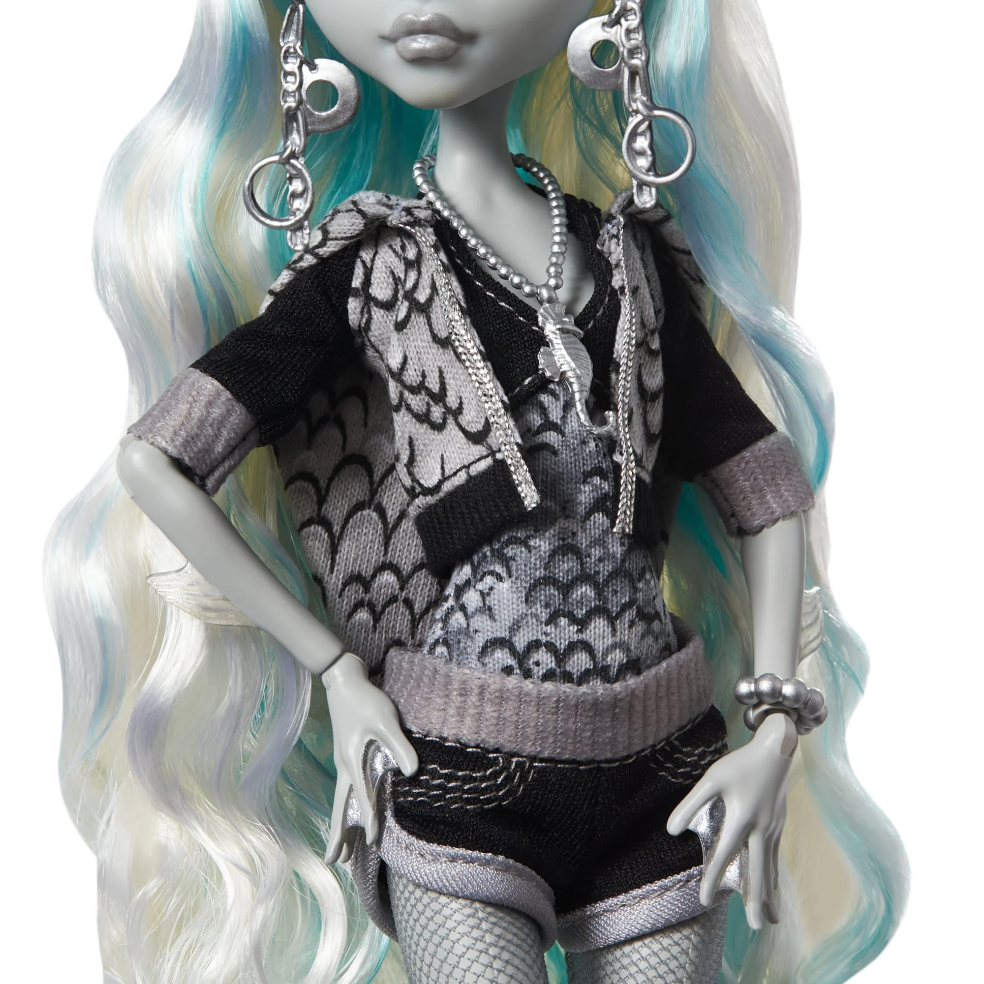 Monster High Lagoona Blue Muñeca Con Pósteres En Blanco Y Negro - Image 4