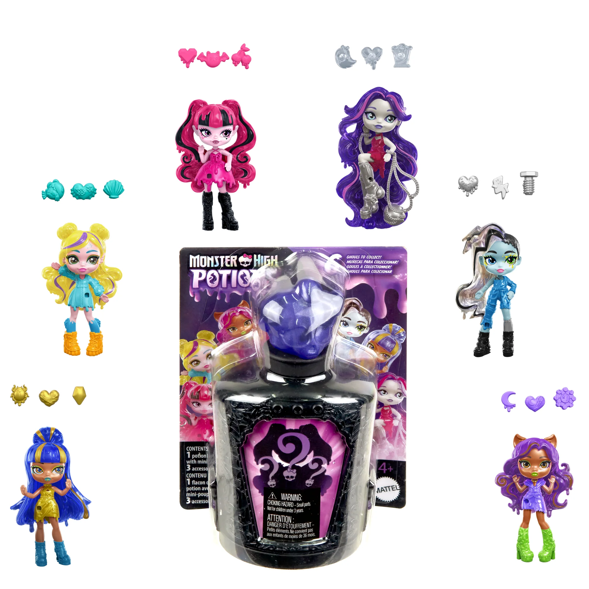 Monster High Eliksiry Minilalka Seria 1 Zabawka niespodzianka Asortyment