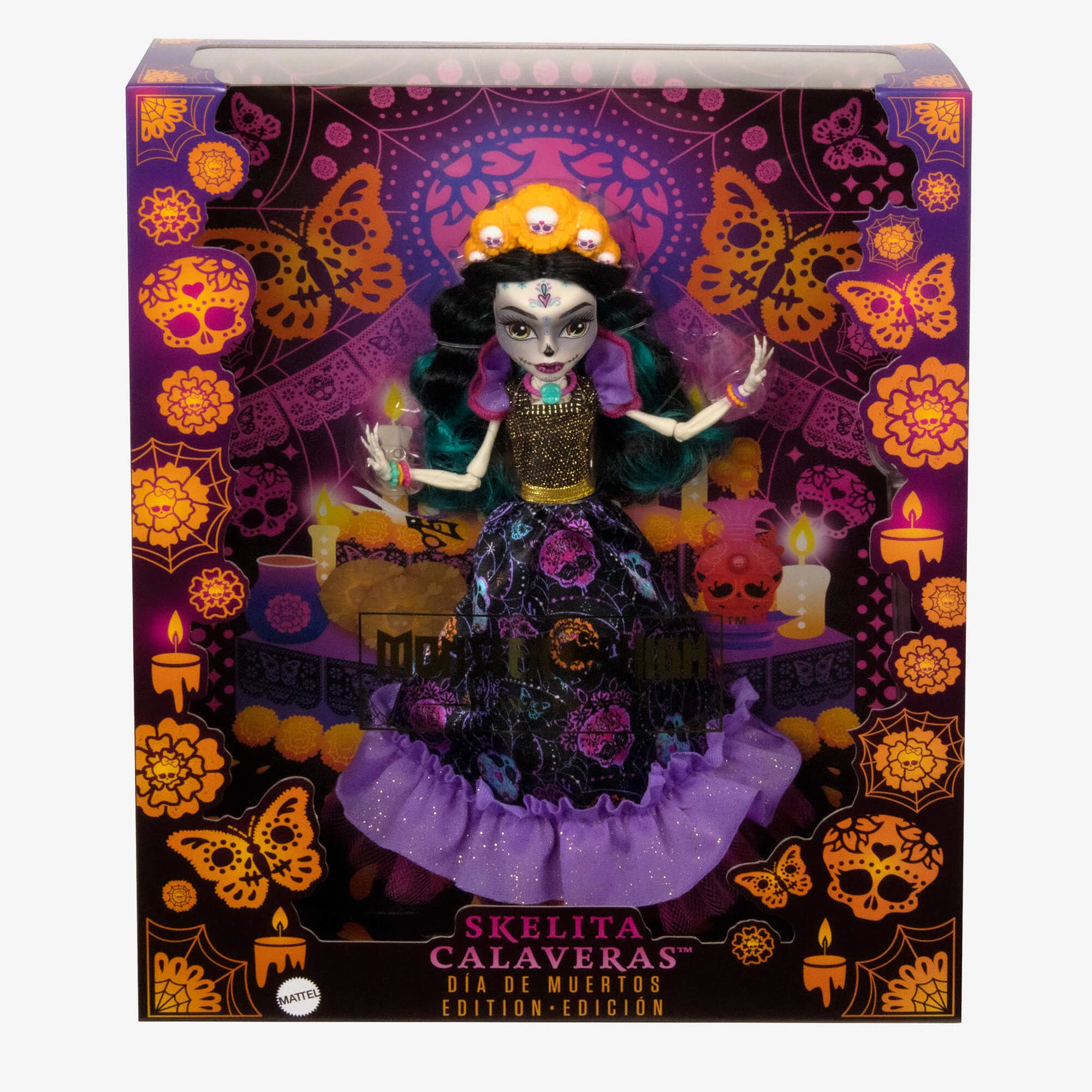Monster High – Fêtes De Fin D’Année – Poupée Día De Muertos Skelita Calaveras - Image 6