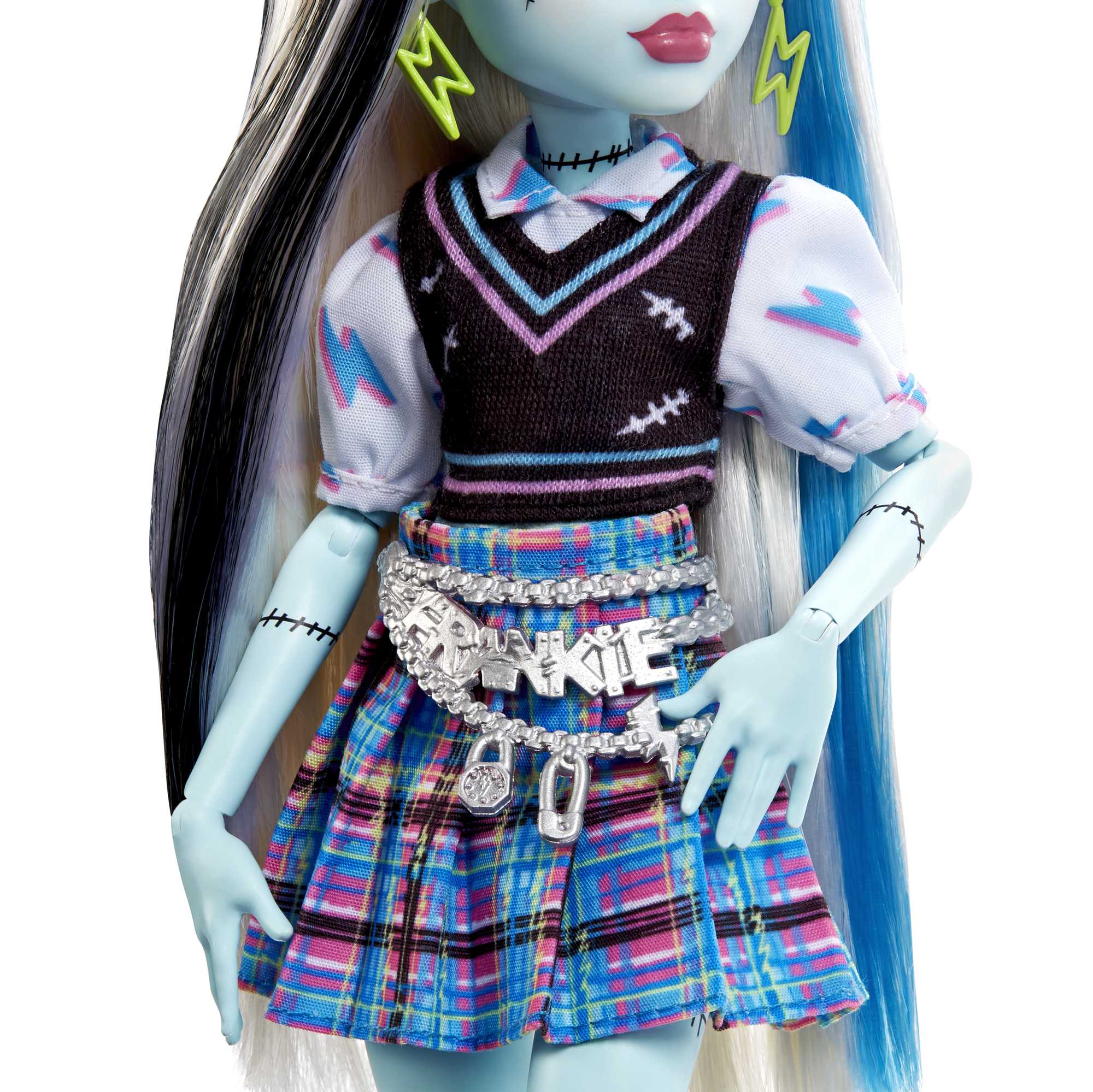 Monster High™ Doll, Frankie Stein™ With Pet, Blue And Black Streaked Hair - Image 4