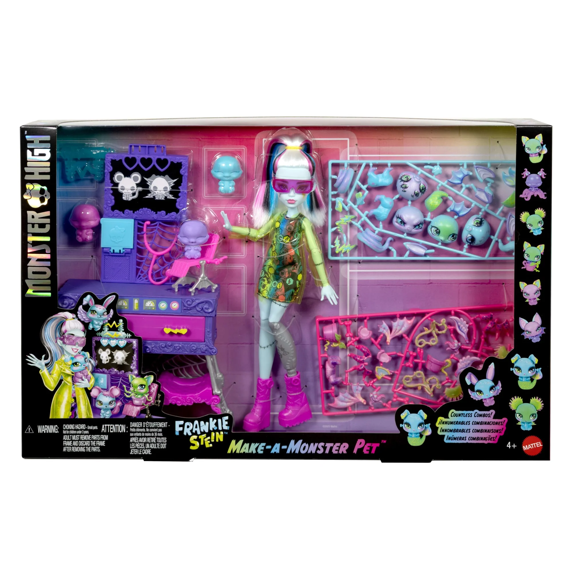Monster High Frankie Stein Il Laboratorio Dei Cuccioli, Playset Con Bambola E Oltre 30 Accessori Per Innumerevoli Combinazioni Di Cuccioli - Image 6