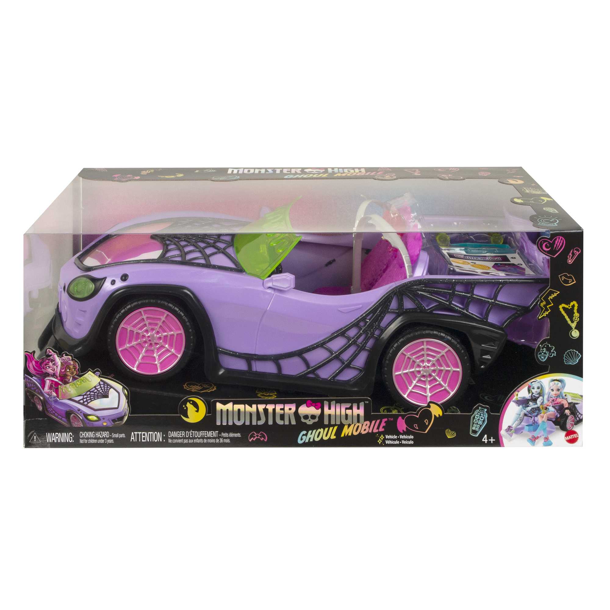 Monster High - Cabriolet Des Goules - Voiture Avec Animal - Poupée - 4 Ans Et + - Image 6