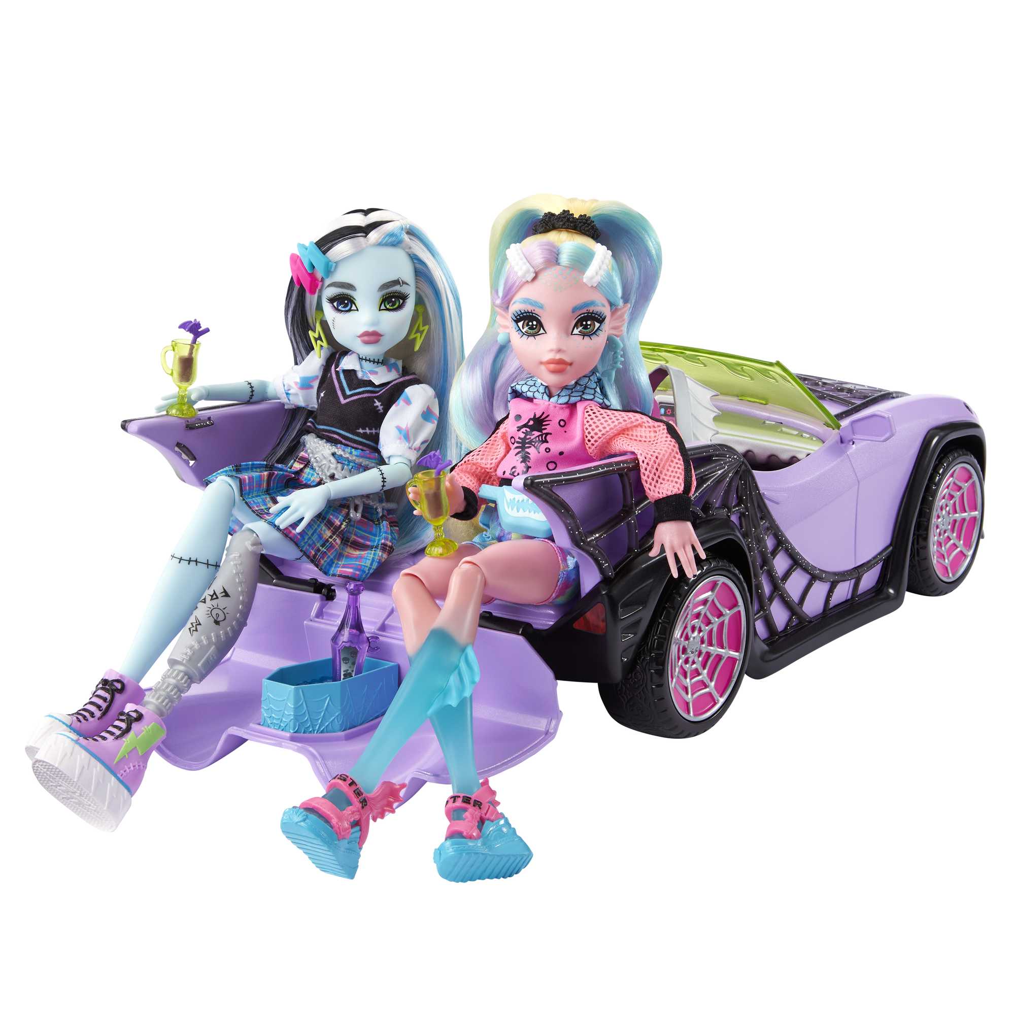 Monster High - Cabriolet Des Goules - Voiture Avec Animal - Poupée - 4 Ans Et + - Image 7