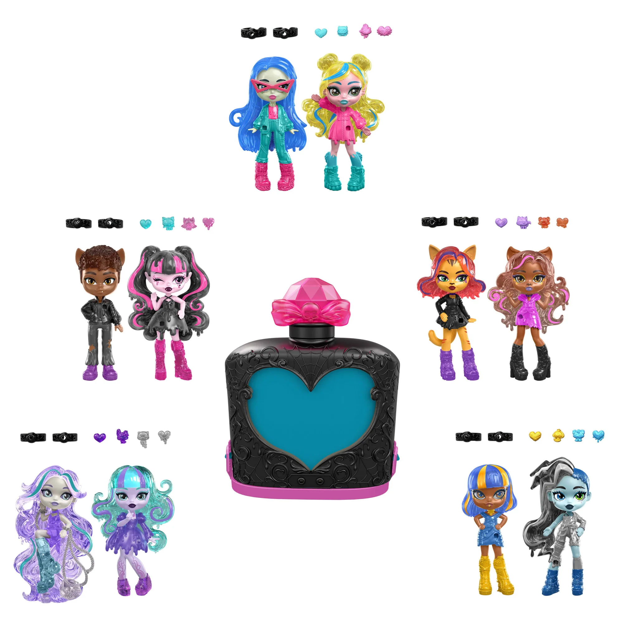 Monster High İksirleri Havalı Arkadaşım 2'Li Mini Bebek Paketi, Sürpriz Karakter Figürleri (Karakterler Çeşitlilik Gösterebilir) - Image 6