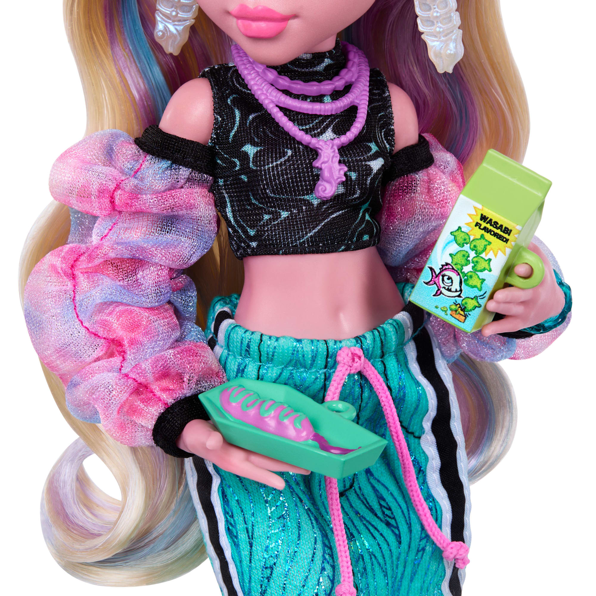 Monster High Lagoona Blue-Modepuppe Im Maxirock Mit Tier Neptuna Und 7 Zubehörteilen - Image 4