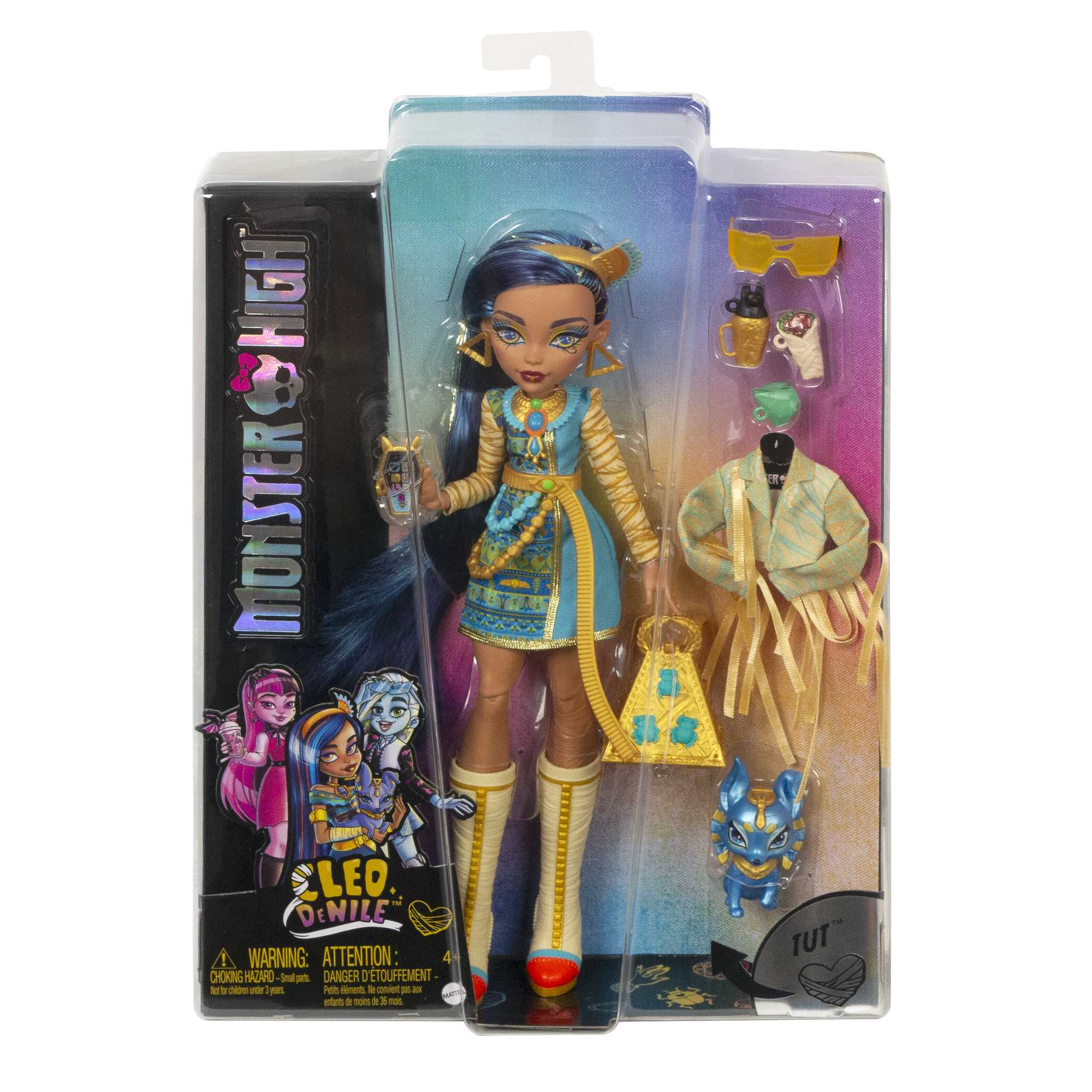Monster High Lalka podstawowa + zwierzątko i akcesoria Asortyment - Image 3