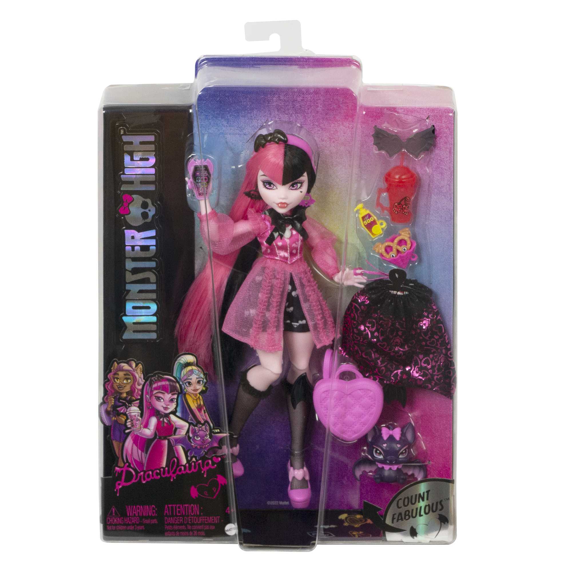 Monster High Lalka podstawowa + zwierzątko i akcesoria Asortyment - Image 7