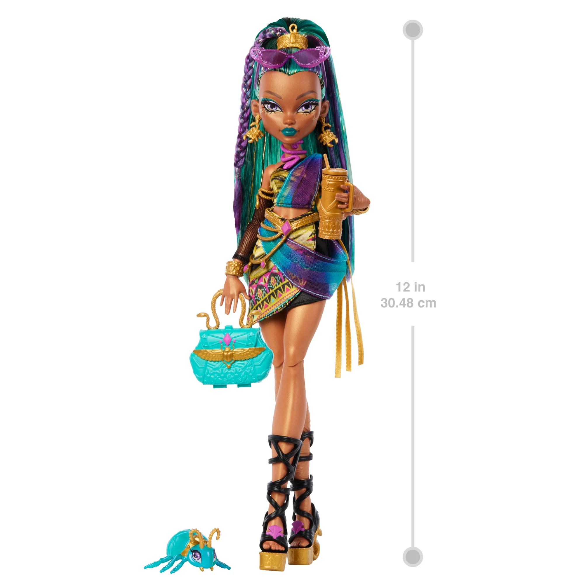 Monster High-Poupée Nefera De Nile-Avec Lavish Et 7 Accessoires - Image 2