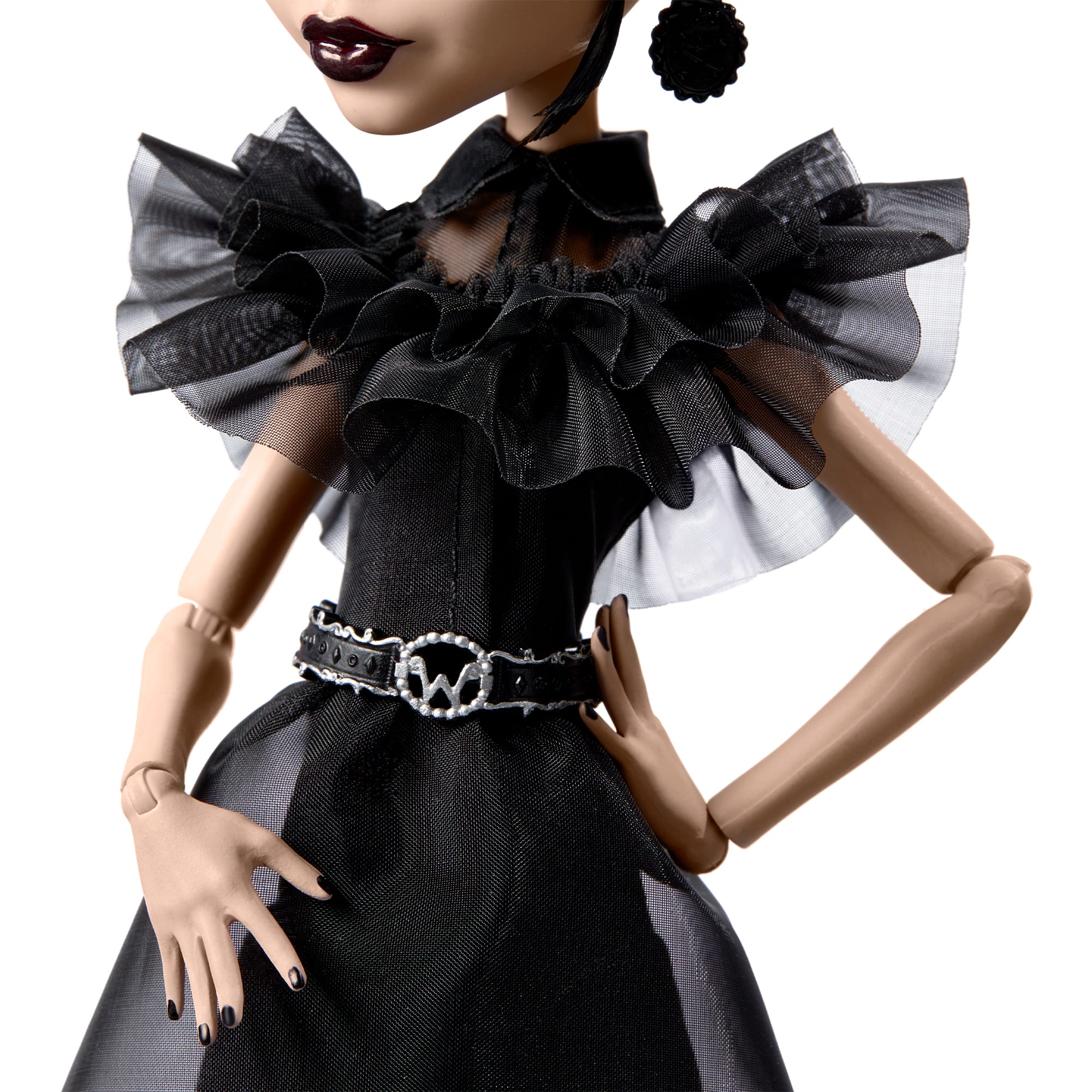 Monster High Wednesday Pop Om Te Verzamelen, Rave'n Wednesday in Zwarte Jurk, Geïnspireerd Op De Dansscène - Image 3