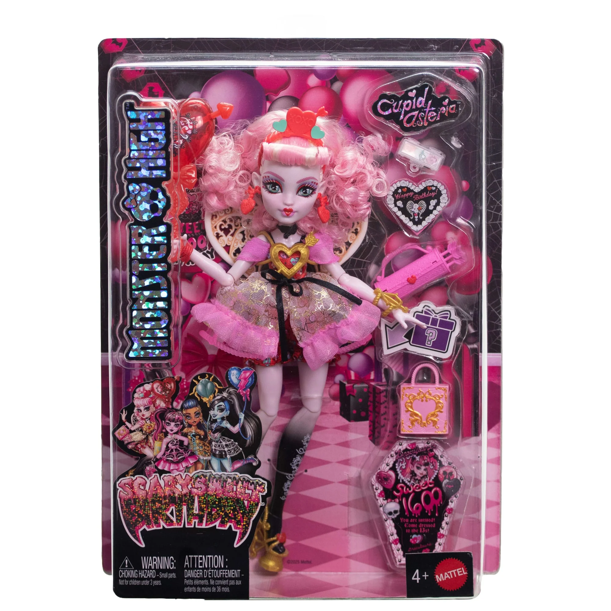 Monster High Scary Sweet Birthday Κούκλα Cupid Με Φόρεμα, Μπαλόνι & Δώρο - Image 6