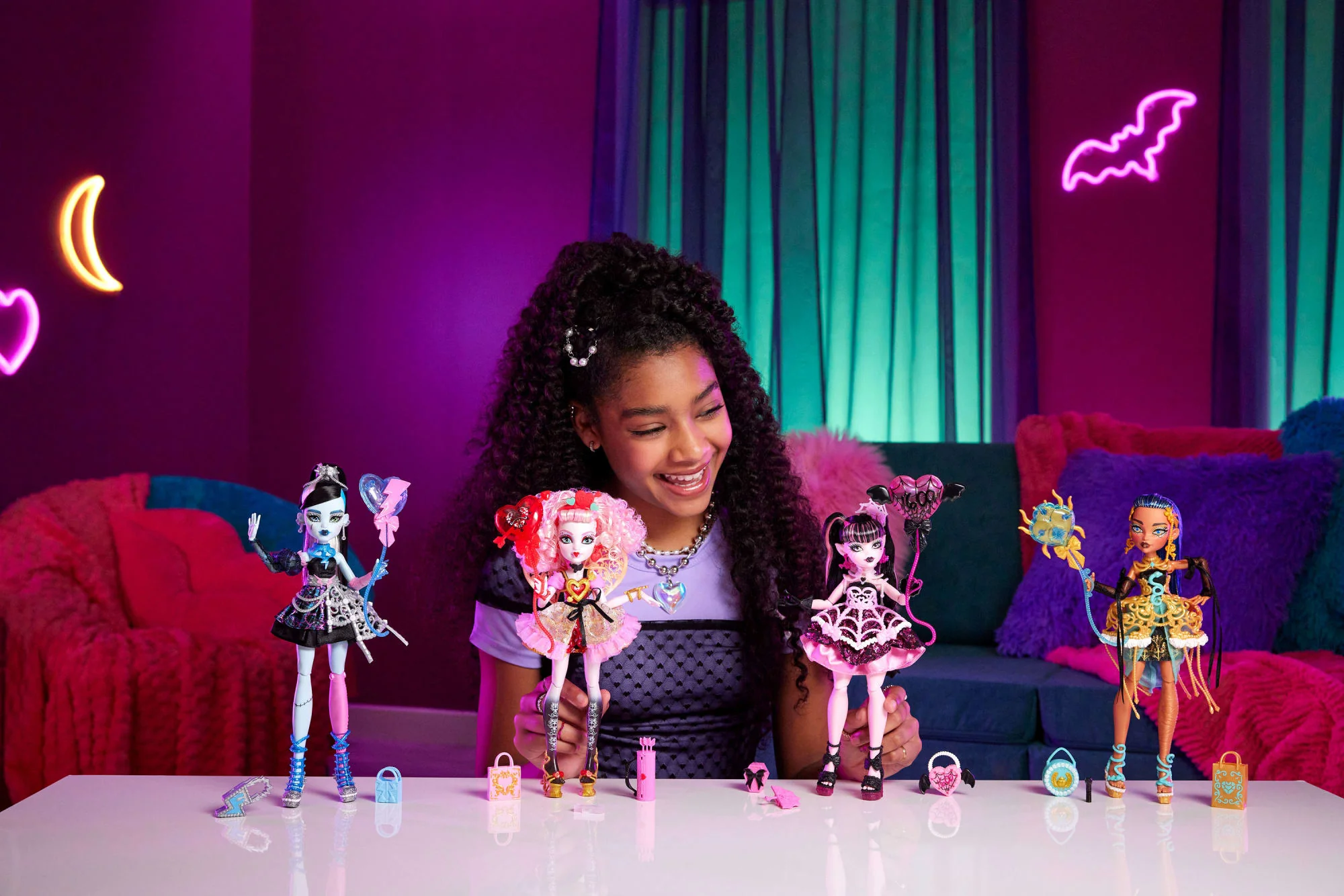 Monster High Scary Sweet Birthday Κούκλα Φράνκι Με Φόρεμα, Μπαλόνι & Δώρο - Image 2