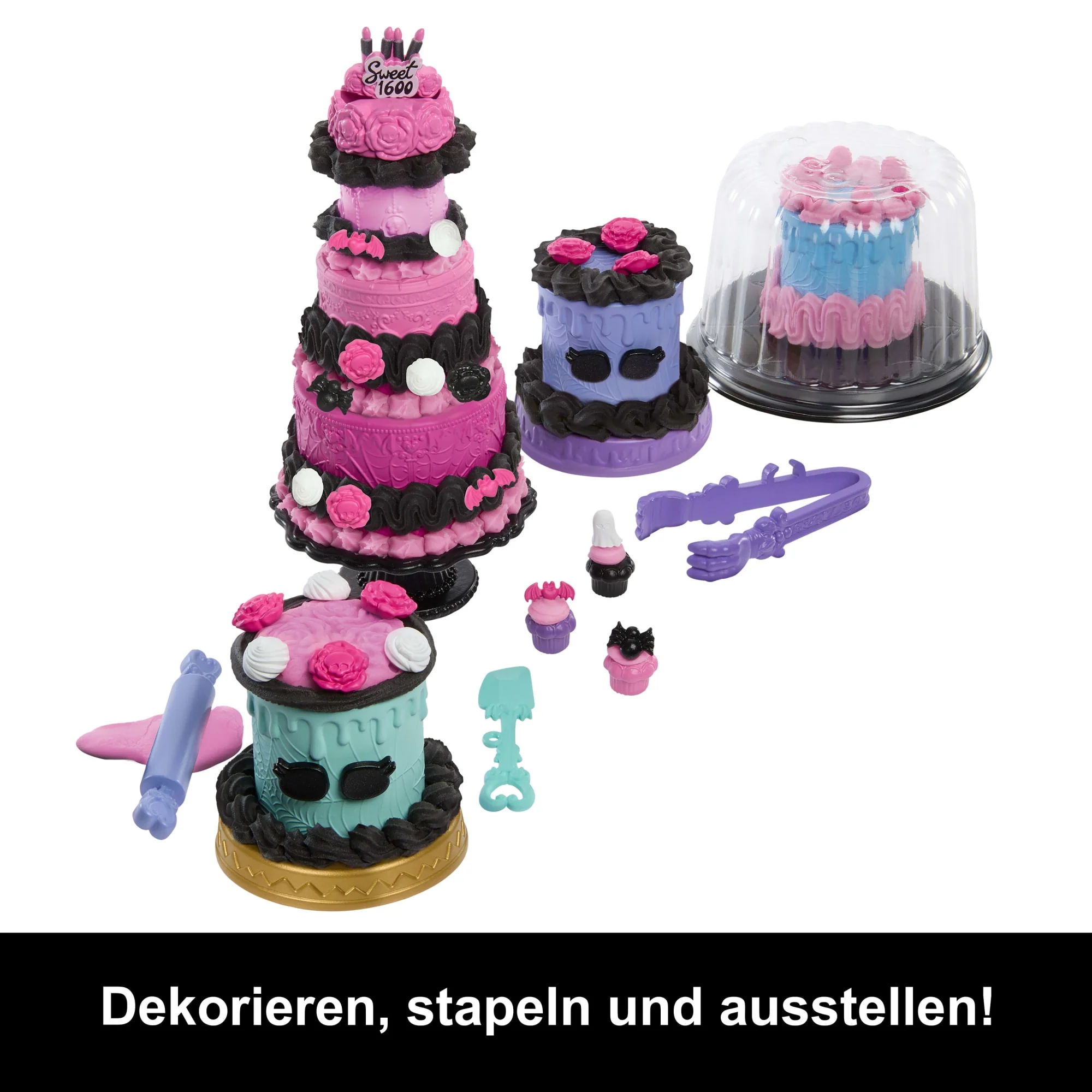 Monster High Scary Sweet Birthday Tortenset Mit Clawdeen Wolf-Puppe Und Mehr Als 20 Zubehörteilen Zum Dekorieren - Image 5