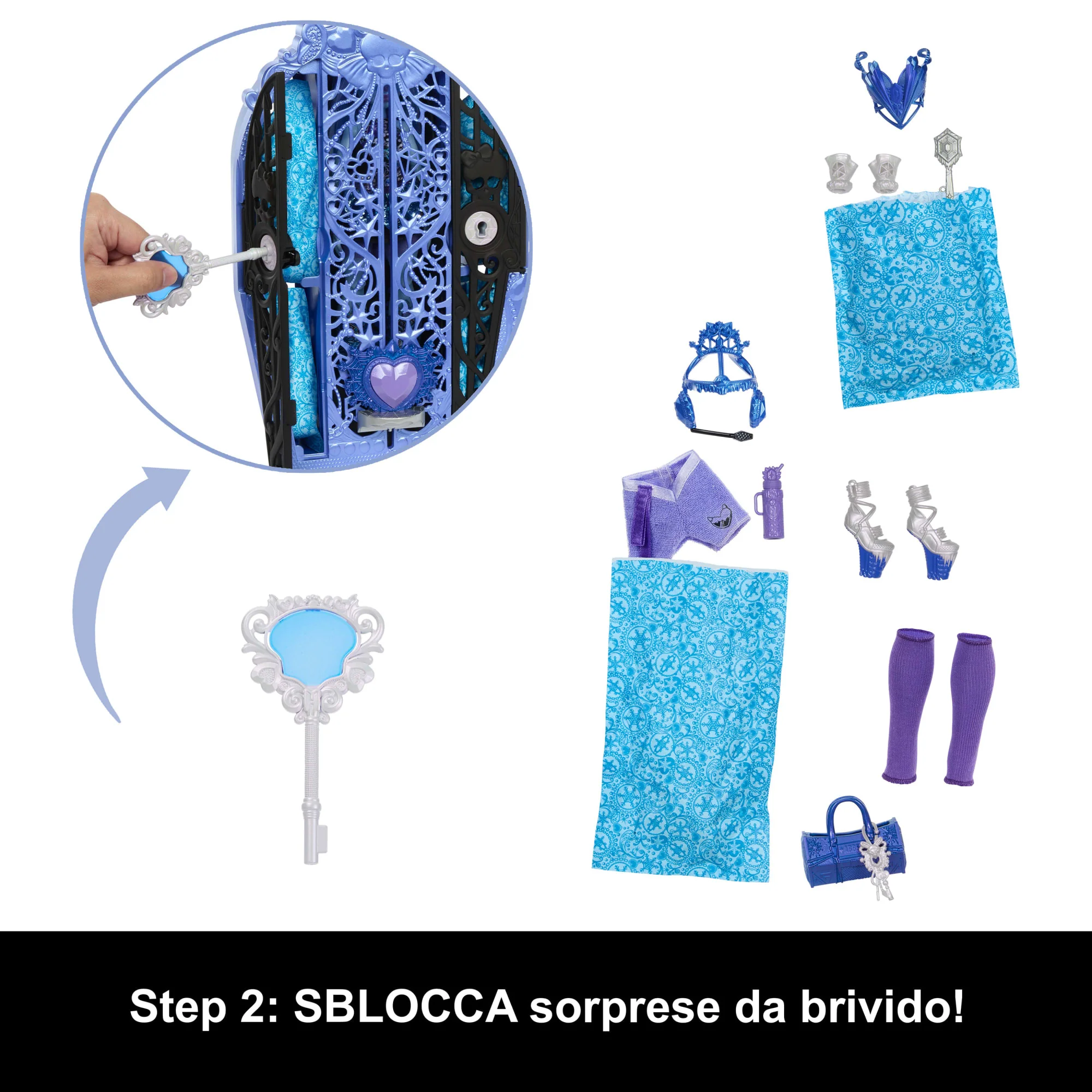 Monster High Segreti Da Brivido Misteri Mostruosi Playset, Abbey Bominable Bambola Con Oltre 19 Sorprese - Image 4