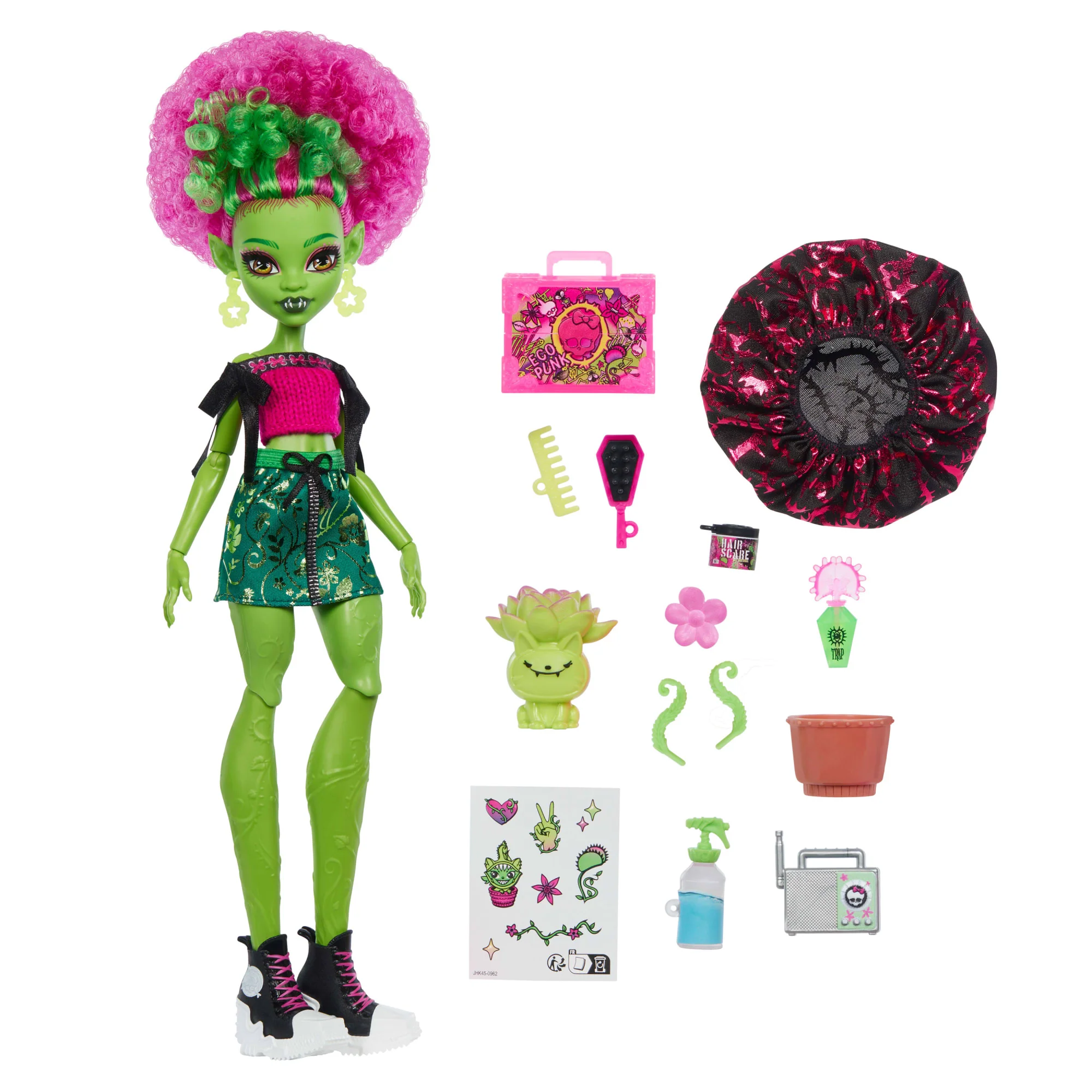 Monster High Self-Scare Secrets Venus Mcflytrap-Modepuppe Mit 13 Realistischen Zubehörteilen - Image 2