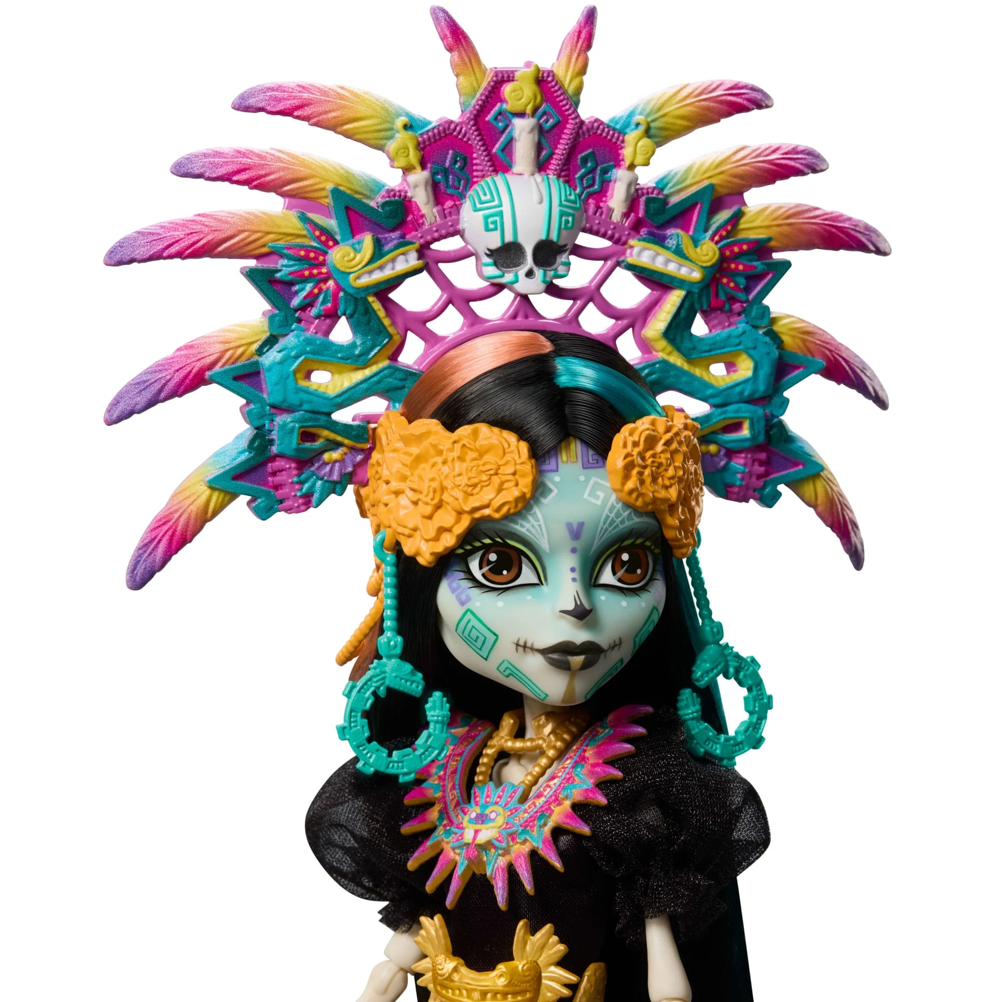 Συλλεκτική Κούκλα Monster High Skelita Calaveras, Día De Muertos 2025, Φόρεμα Εμπνευσμένο Από Τους Αζτέκους - Image 2
