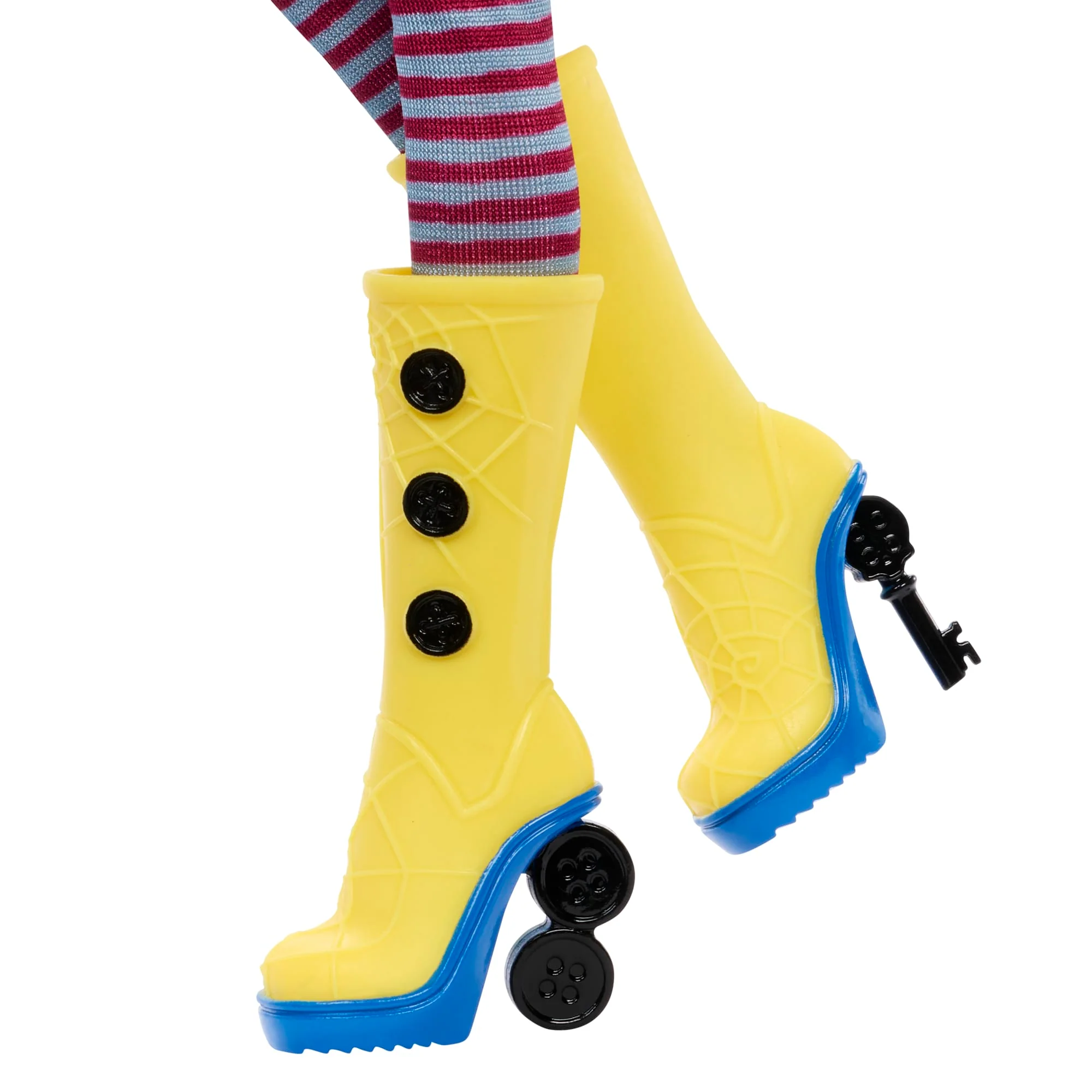 Monster High Skullector Coraline Collectible Doll in Yellow Raincoat With Cat - Image 4