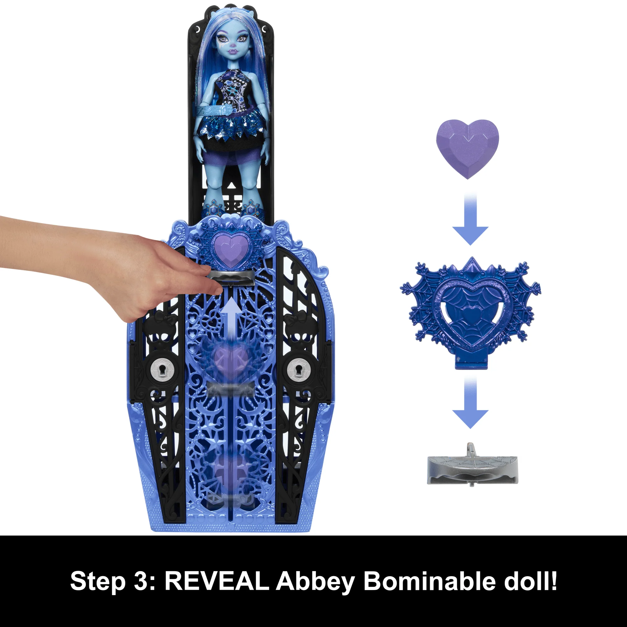 Monster High Skulltimate Secrets Monster Mysteries Playset, Abbey Bominable Doll With 19+ Surprises - Image 4