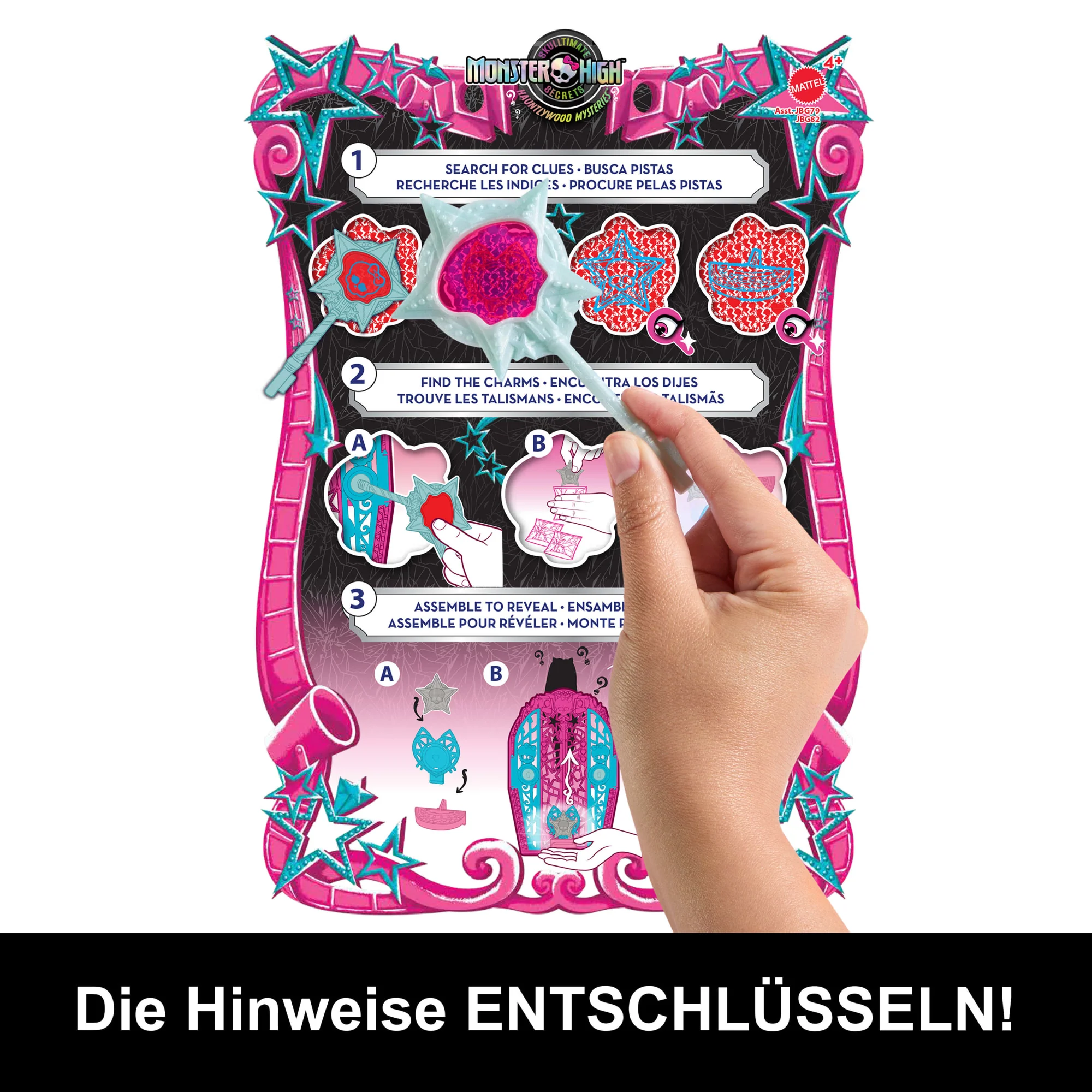 Monster High Skulltimate Secrets Hauntlywood-Mysteries-Puppe, Catty-Noir-Puppe Mit Mehr Als 19 Überraschungen - Image 3