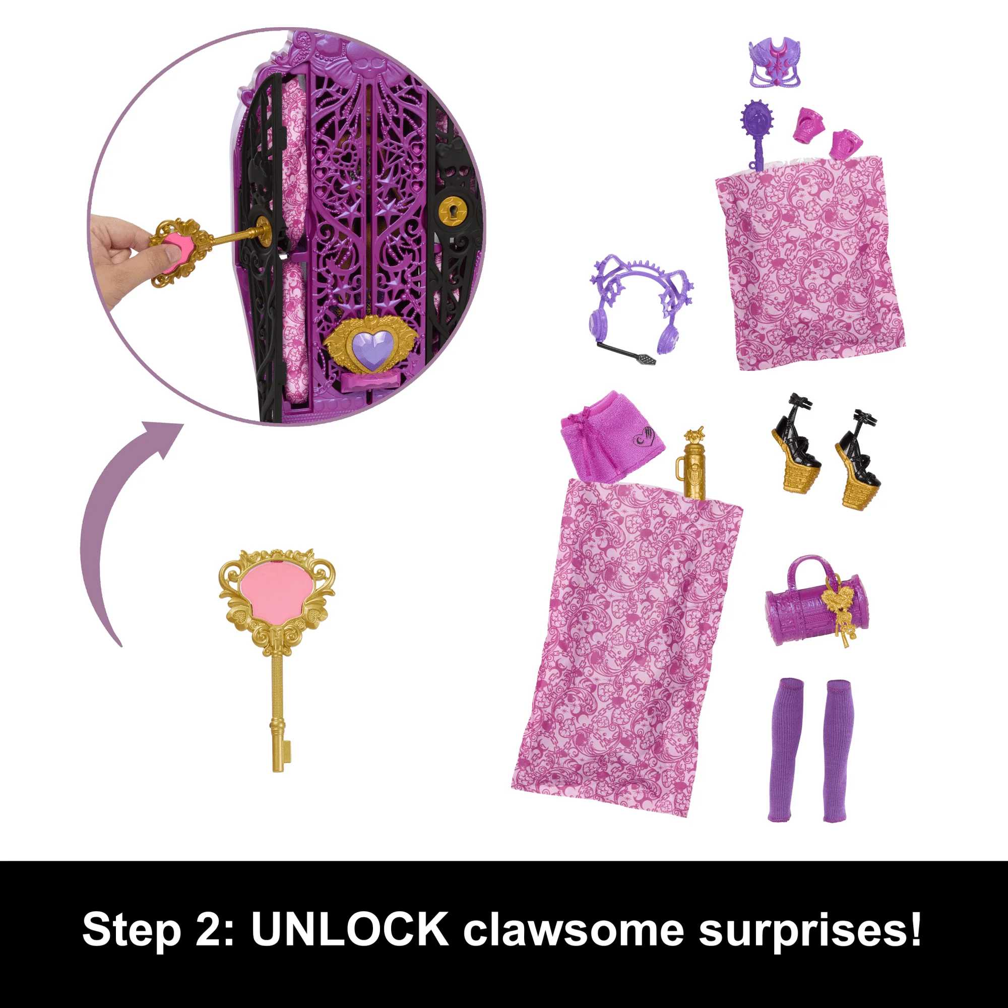 Monster High Skulltimate Secrets Monster Mysteries Playset, Clawdeen Wolf Doll With 19+ Surprises - Image 3