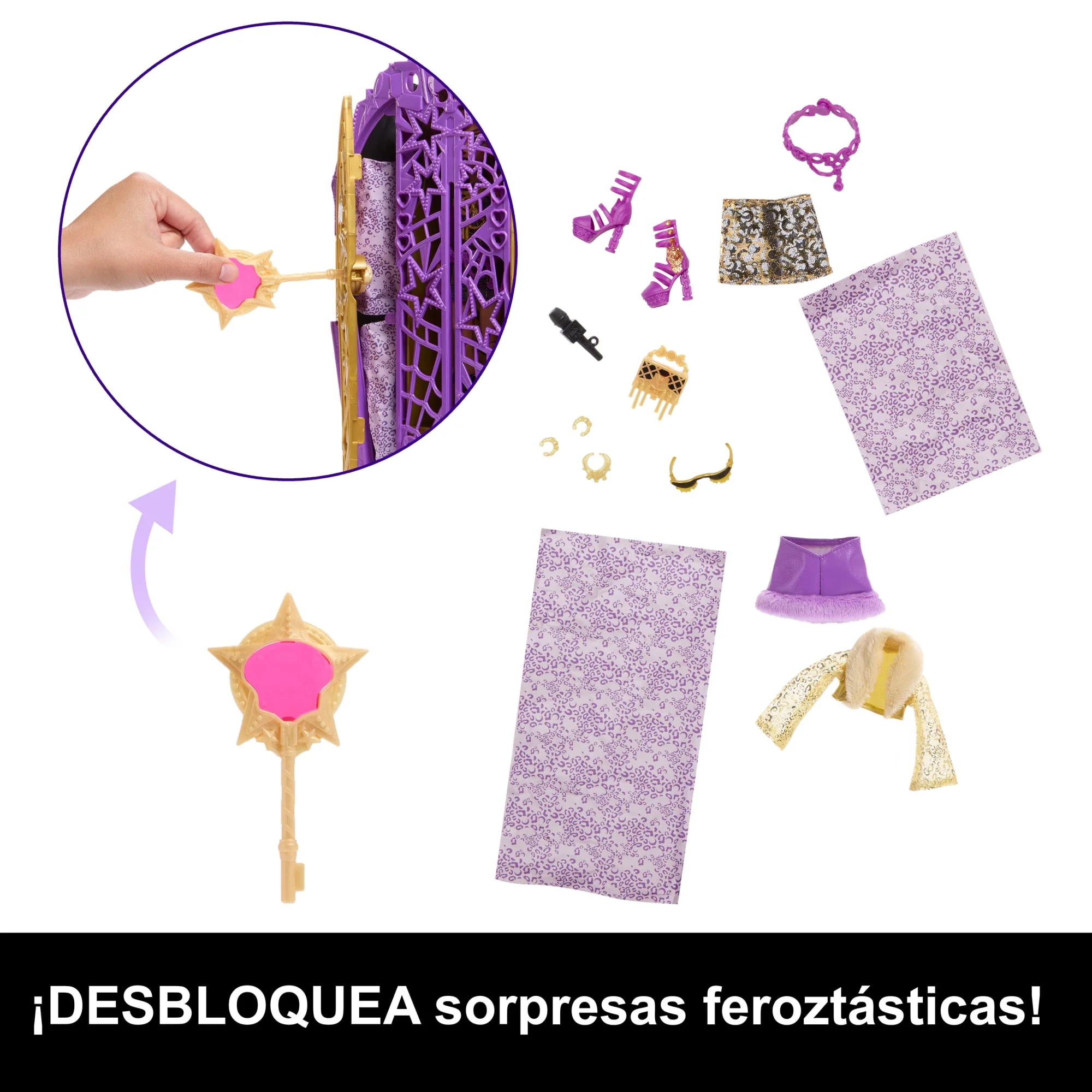 Conjunto De Juego De Clawdeen Wolf De Skulltimate Secrets Hauntlywood Mysteries De Monster High, Muñeca Con Más De 19 Sorpresas - Image 4