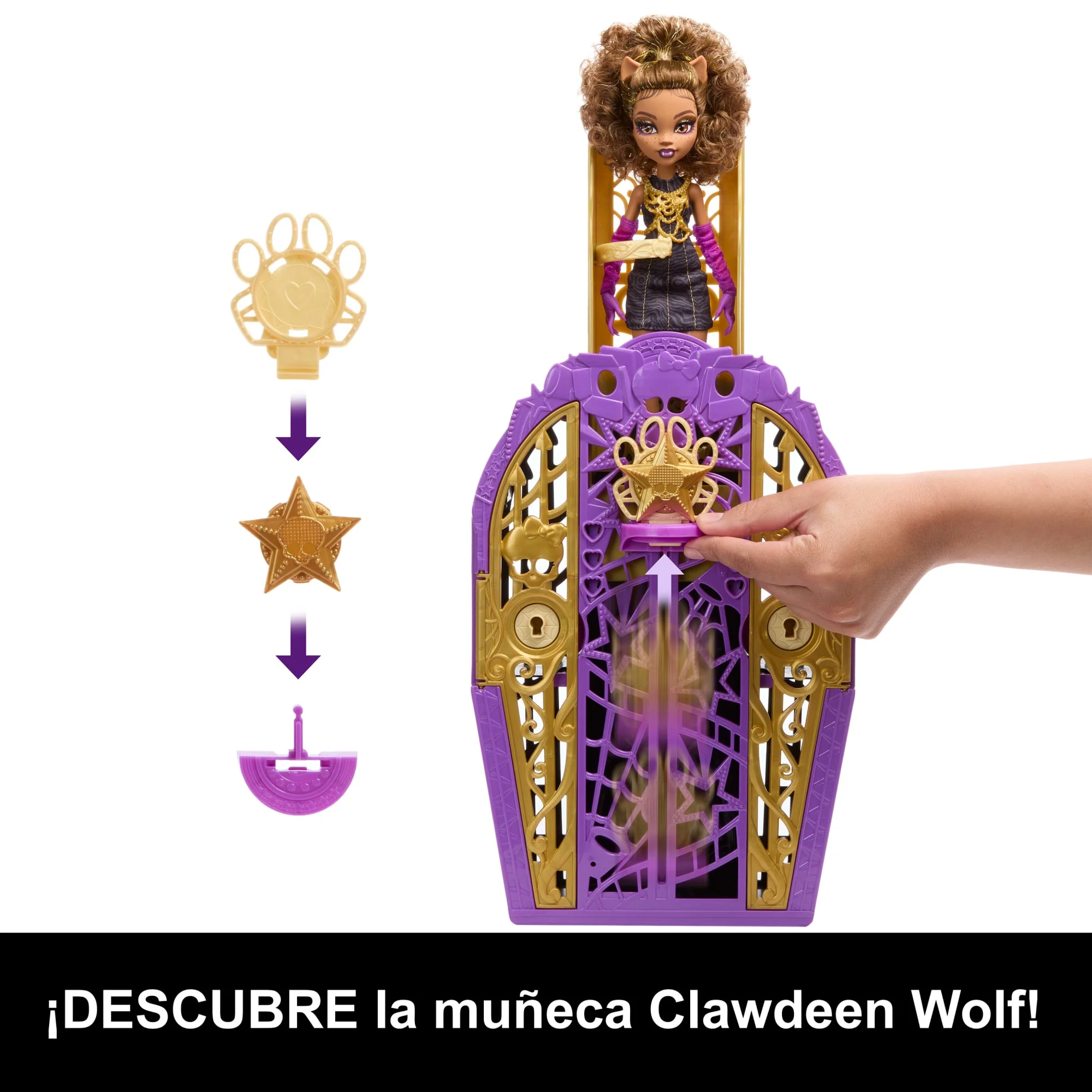 Conjunto De Juego De Clawdeen Wolf De Skulltimate Secrets Hauntlywood Mysteries De Monster High, Muñeca Con Más De 19 Sorpresas - Image 5