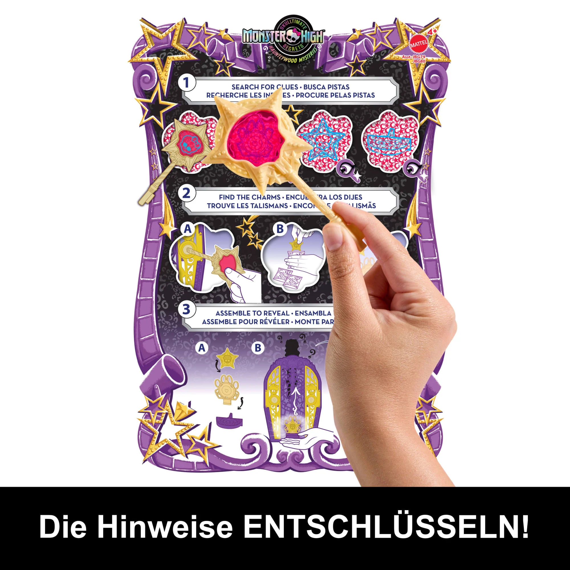 Monster High Skulltimate Secrets Hauntlywood-Mysteries-Spielset, Clawdeen Wolf Puppe Mit Mehr Als 19 Überraschungen - Image 3