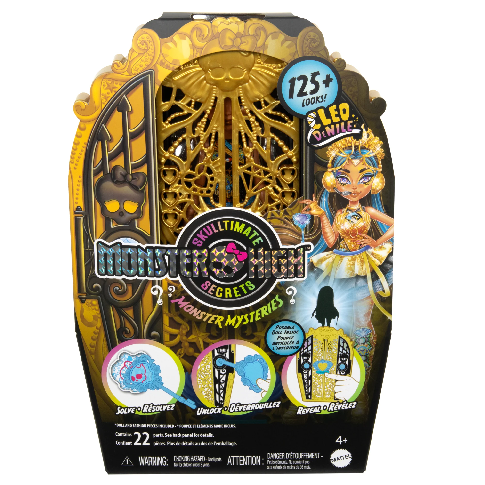 Monster High Skulltimate Secrets Monster Mysteries Playset, Cleo De Nile Doll With 19+ Surprises - Image 6