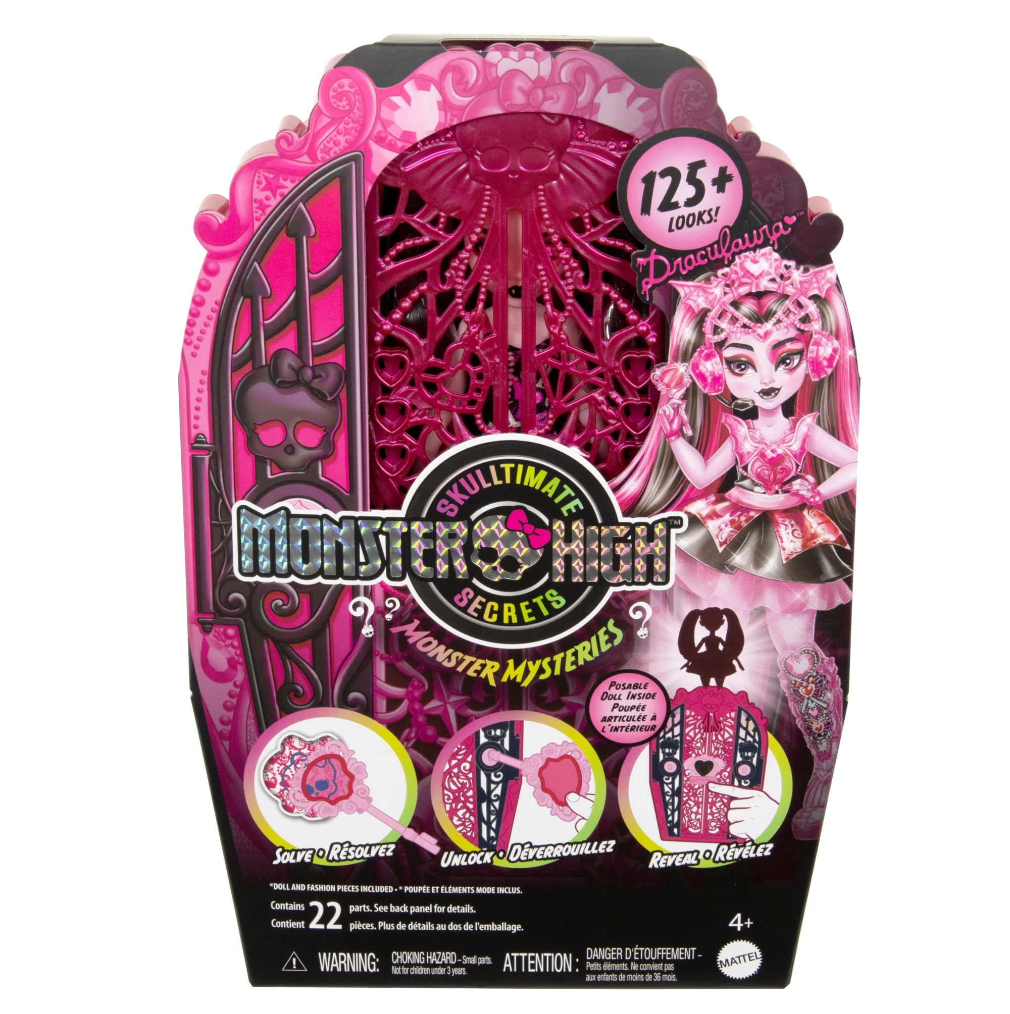 Monster High Skulltimate Secrets Monster Mysteries Playset, Draculaura Doll With 19+ Surprises - Image 5