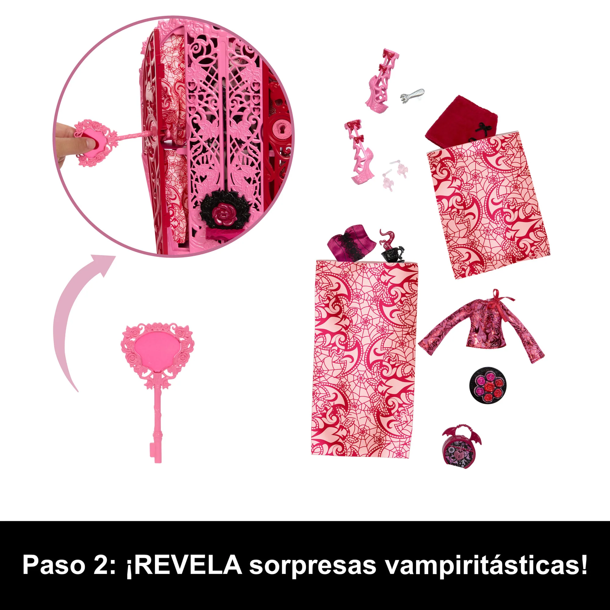 Conjunto De Juego Skulltimate Secrets Jardín Misterioso De Monster High Con Muñeca Draculaura Y Más De 19 Sorpresas - Image 4
