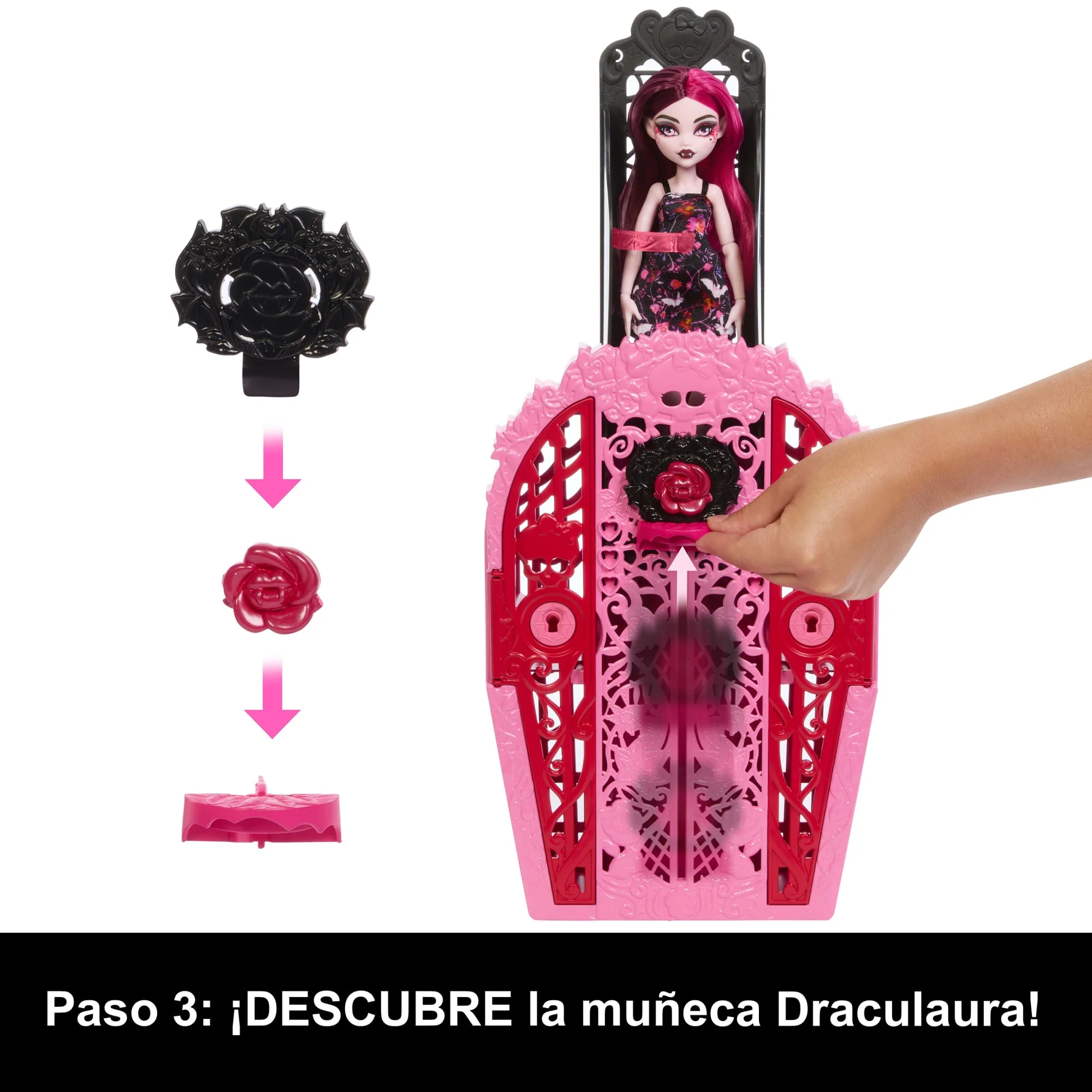 Conjunto De Juego Skulltimate Secrets Jardín Misterioso De Monster High Con Muñeca Draculaura Y Más De 19 Sorpresas - Image 5