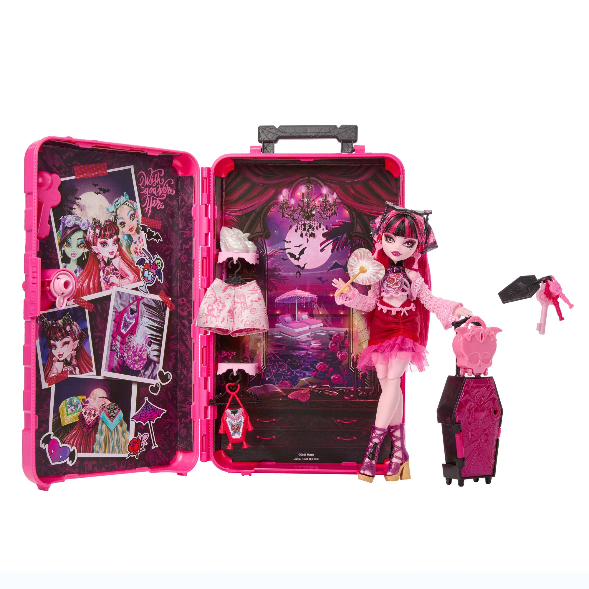 Conjunto De Juego Monster High Skulltimate Secrets Gore-Geous Oasis Con Muñeca Draculaura Y Accesorios - Image 6