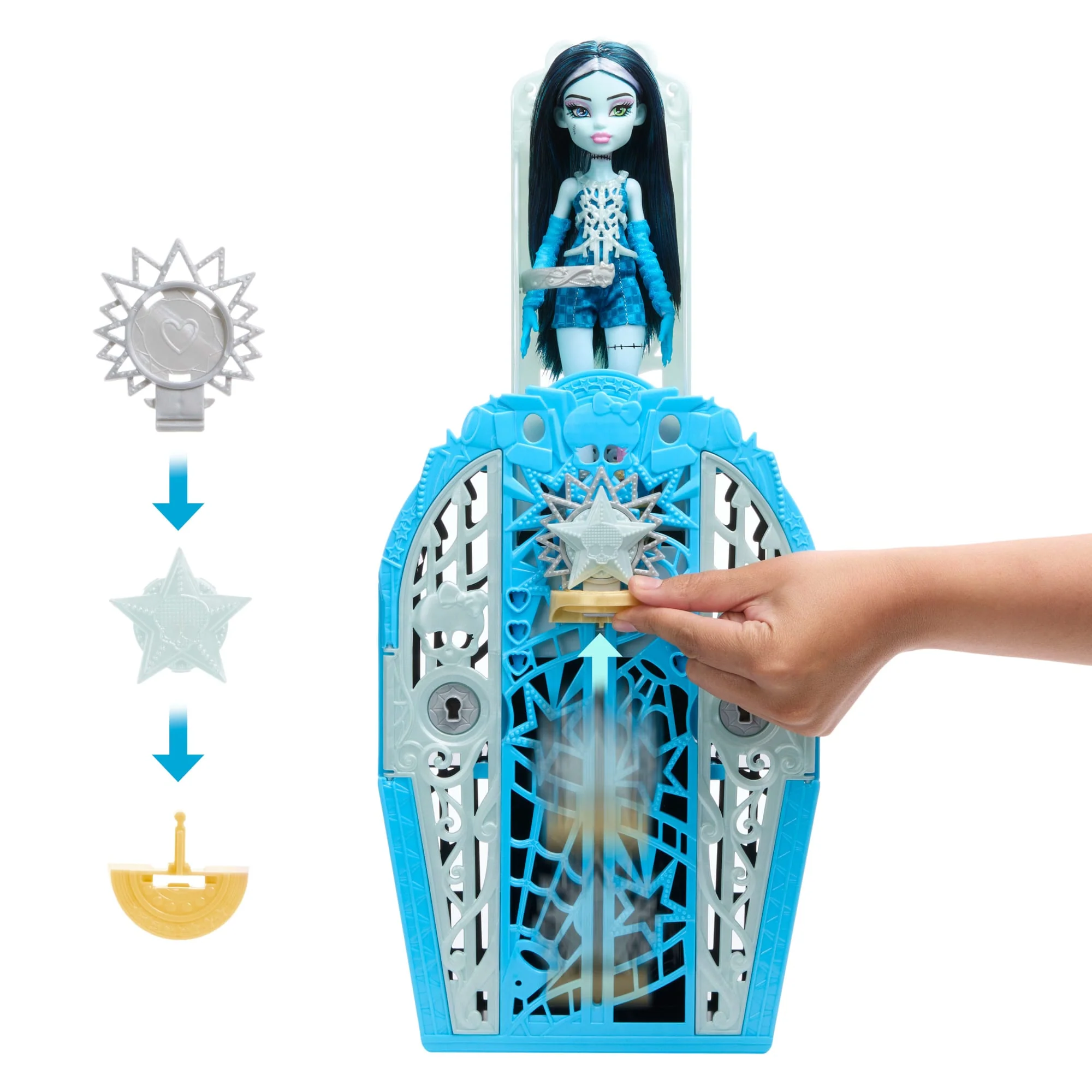 Monster High Skulltimate Secrets Hauntlywood Mysteries Κούκλα Φράνκι Με 19+ Εκπλήξεις - Image 5