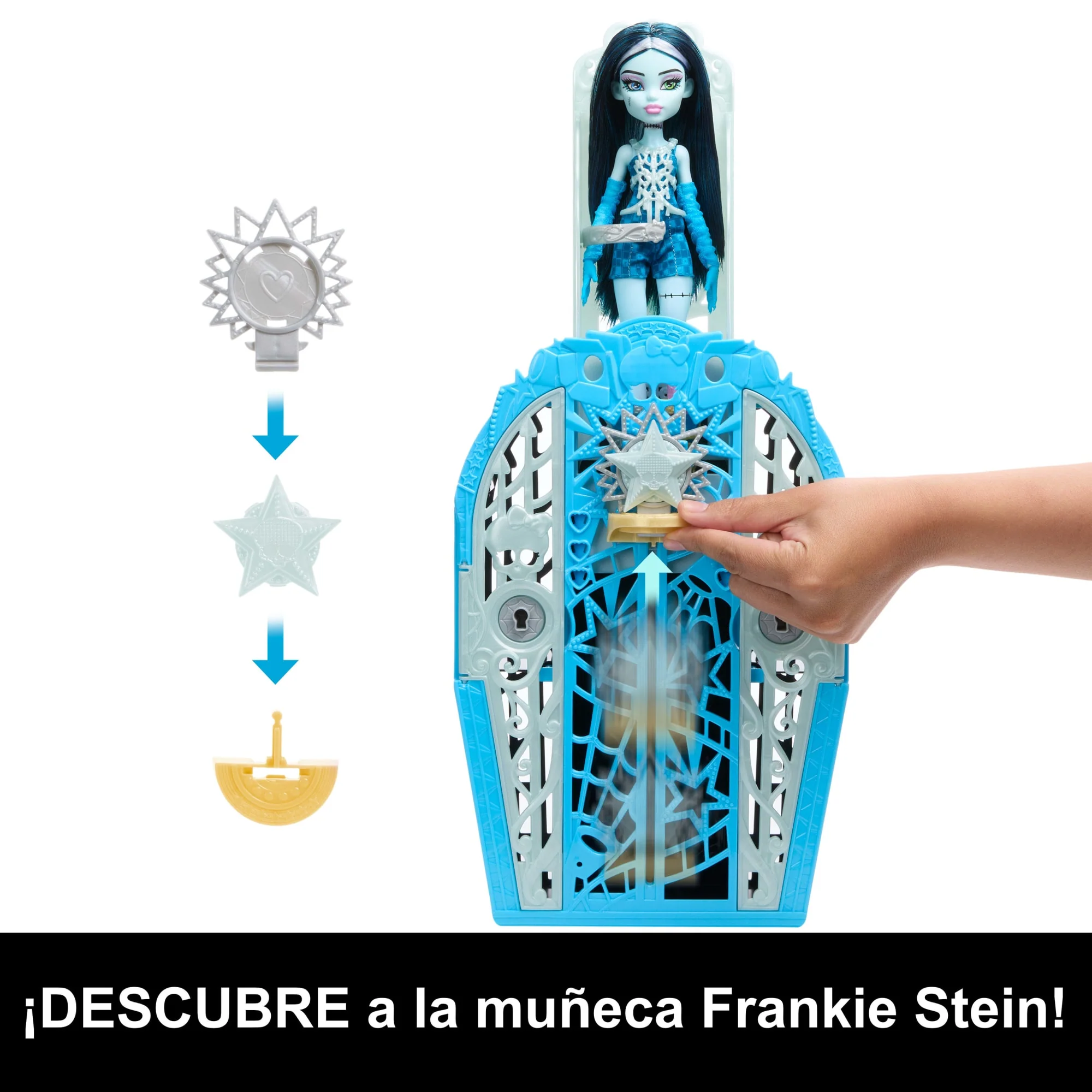 Conjunto De Juego De Frankie Stein De Skulltimate Secrets Hauntlywood Mysteries De Monster High, Muñeca Con Más De 19 Sorpresas - Image 5