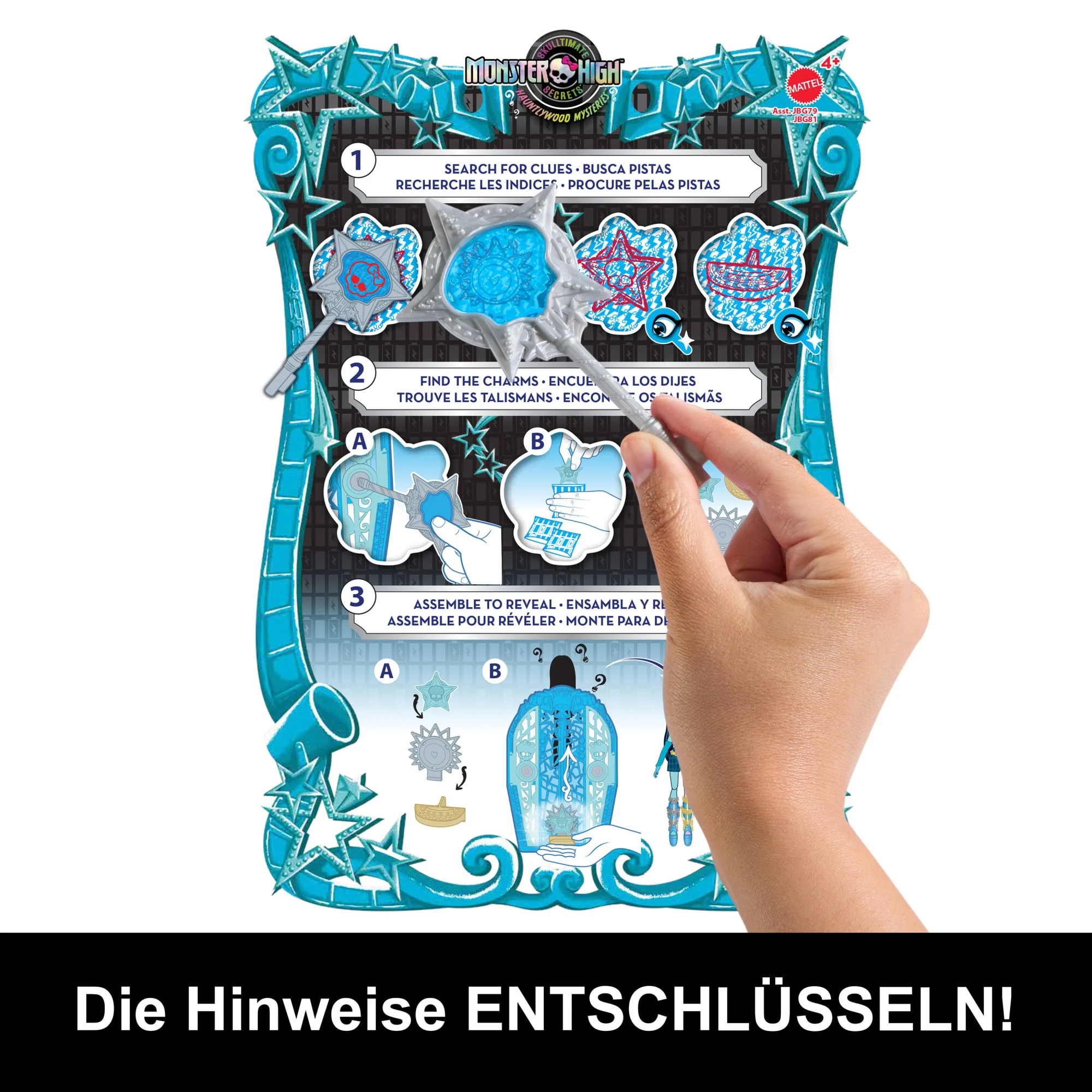 Monster High Skulltimate Secrets Hauntlywood-Mysteries-Spielset, Frankie-Stein-Puppe Mit Mehr Als 19 Überraschungen - Image 3