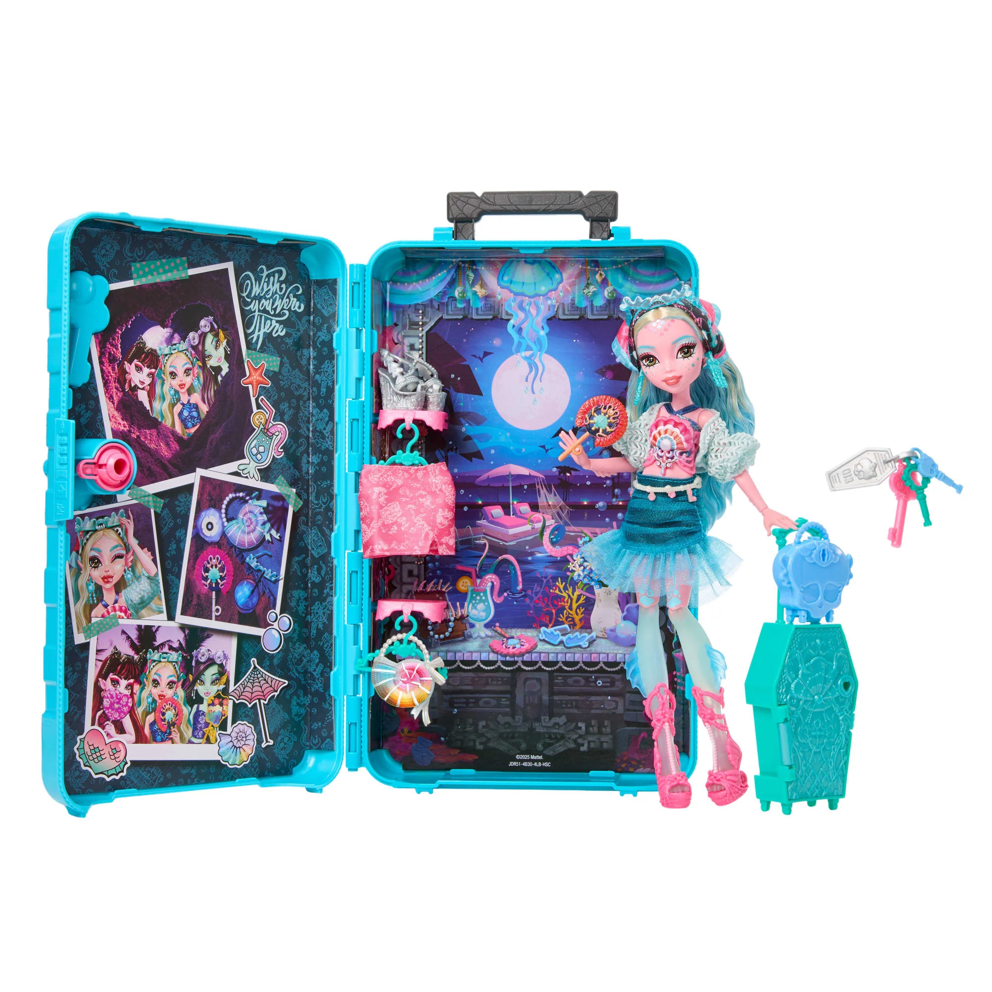 Monster High Skulltimate Secrets Gore-Geous Oasis Playset, Lagoona Blue Doll And Accessories - Image 5