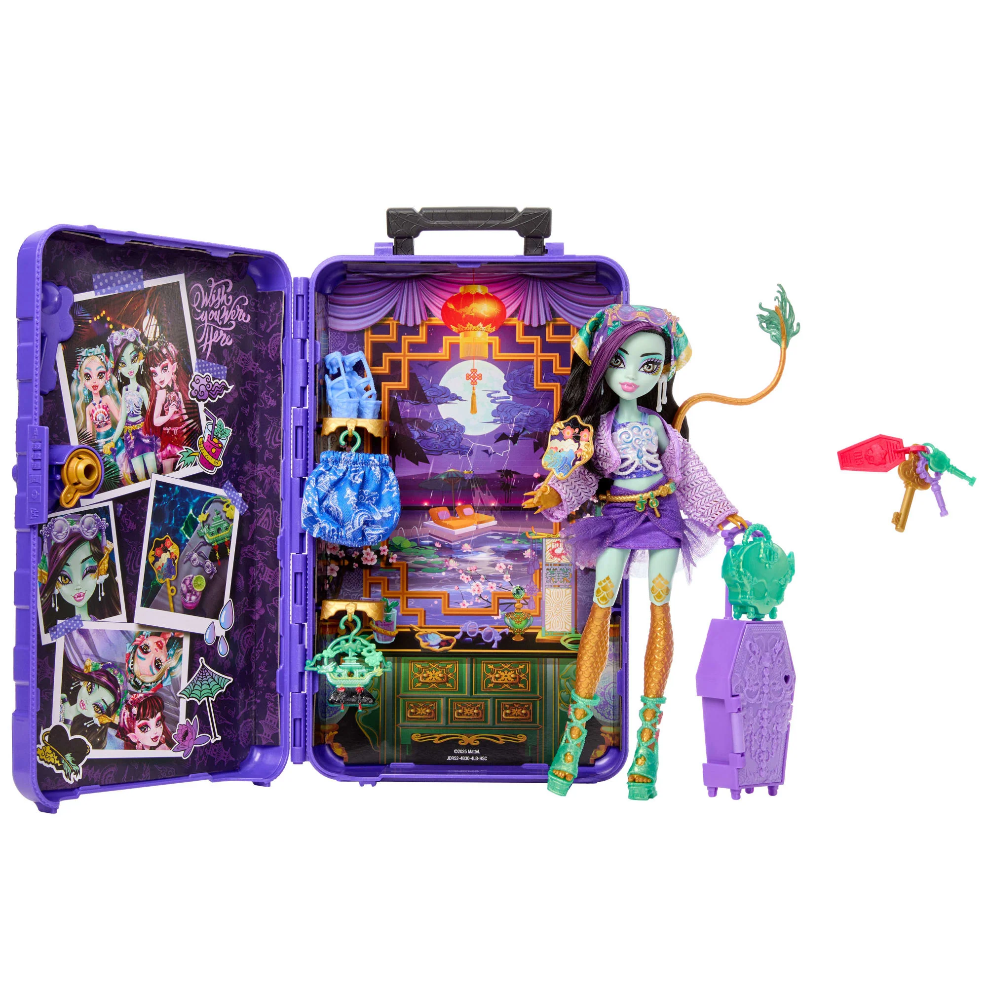 Conjunto De Juego Monster High Skulltimate Secrets Gore-Geous Oasis Con Muñeca Lagoona Blue Y Accesorios - Image 5