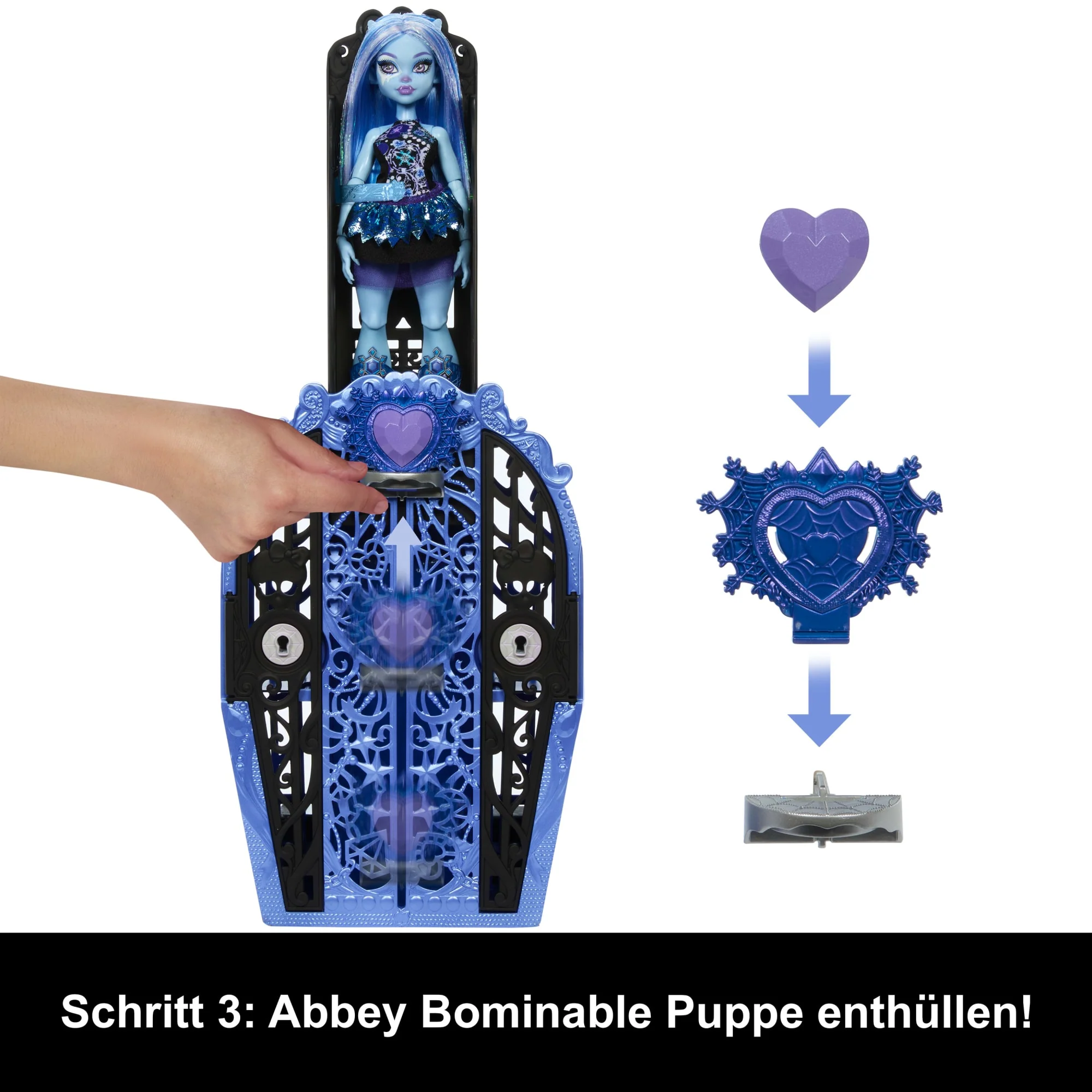 Monster High Skulltimate Secrets Monster Mysteries Spielset, Abbey Bominable Puppe Mit Mehr Als 19 Überraschungen - Image 5