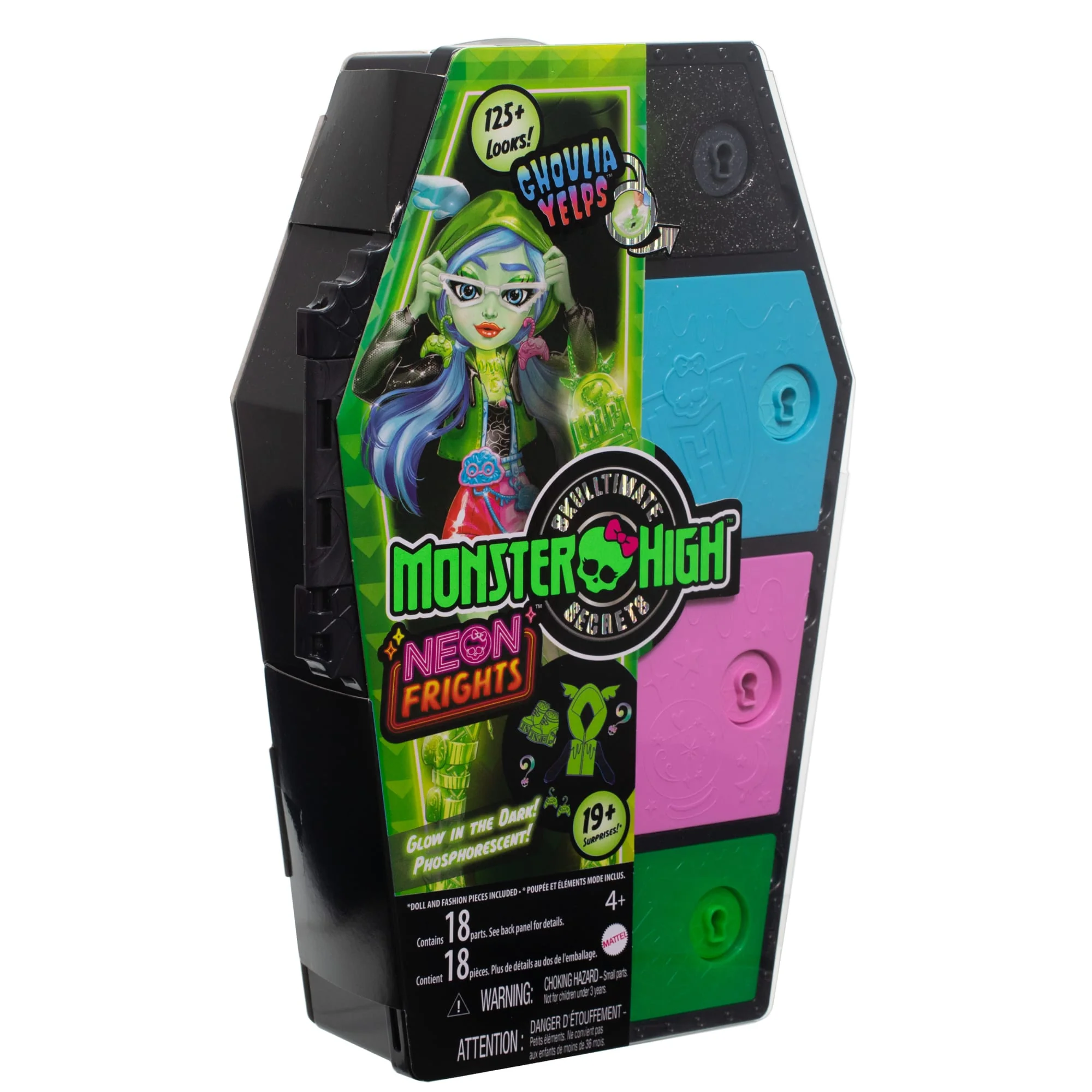 Monster High Doll, Ghoulia Yelps, Skulltimate Secrets: Neon Frights - Image 6