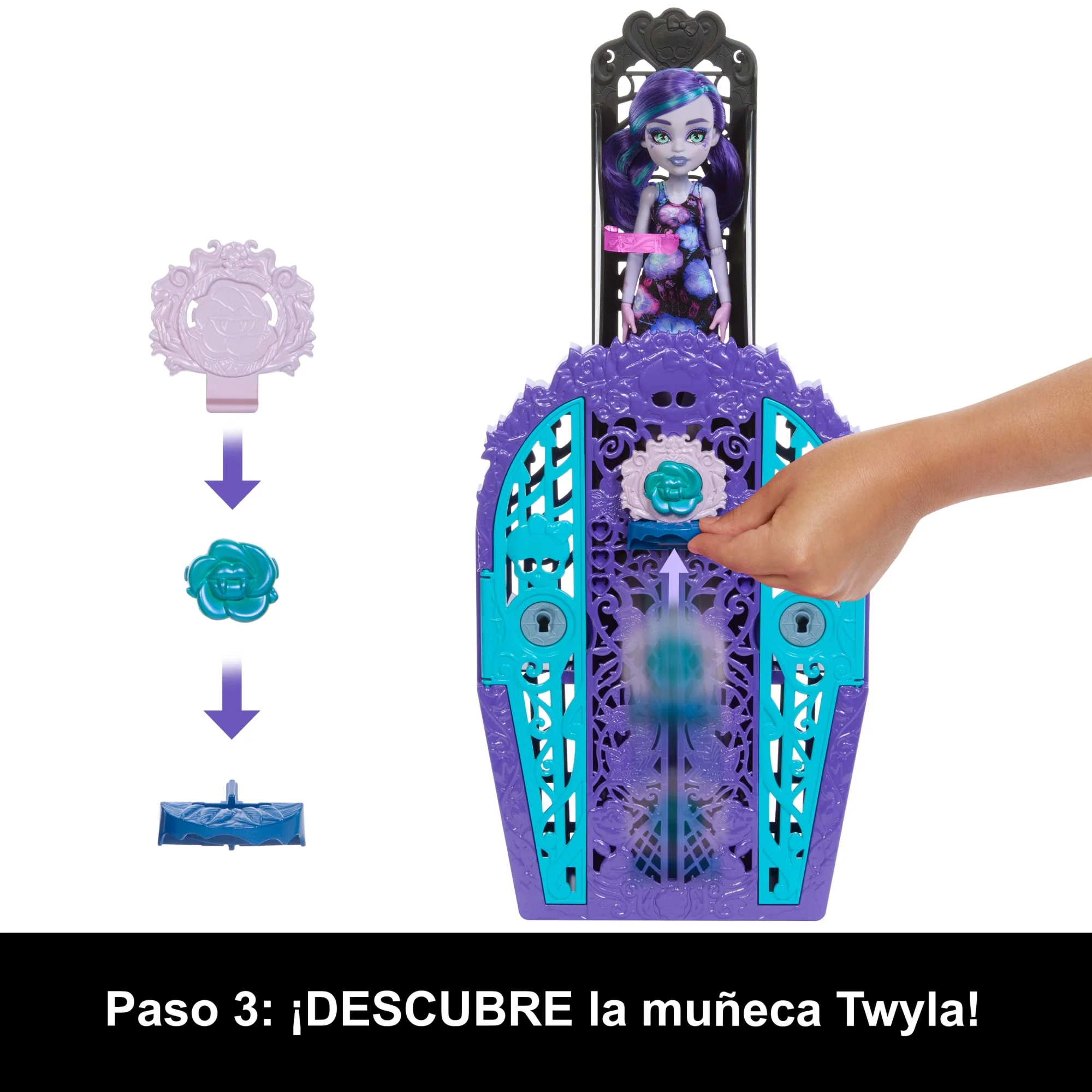 Conjunto De Juego Skulltimate Secrets Jardín Misterioso De Monster High Con Muñeca Twyla Y Más De 19 Sorpresas - Image 5