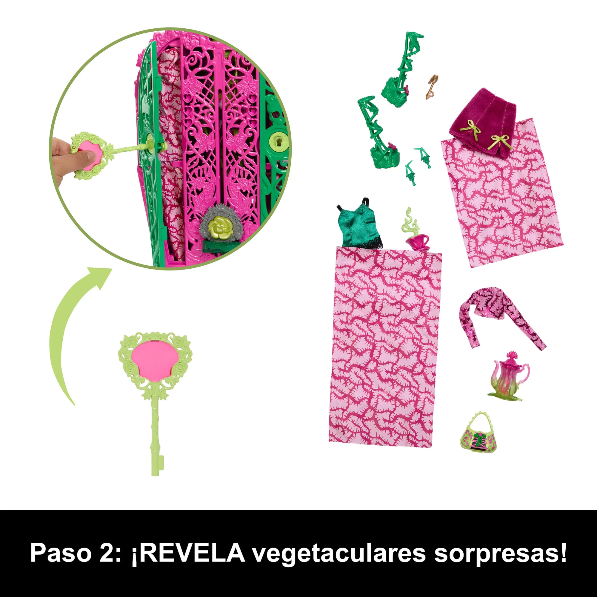 Conjunto De Juego Skulltimate Secrets Jardín Misterioso De Monster High Con Muñeca Venus Mcflytrap Y Más De 19 Sorpresas - Image 4